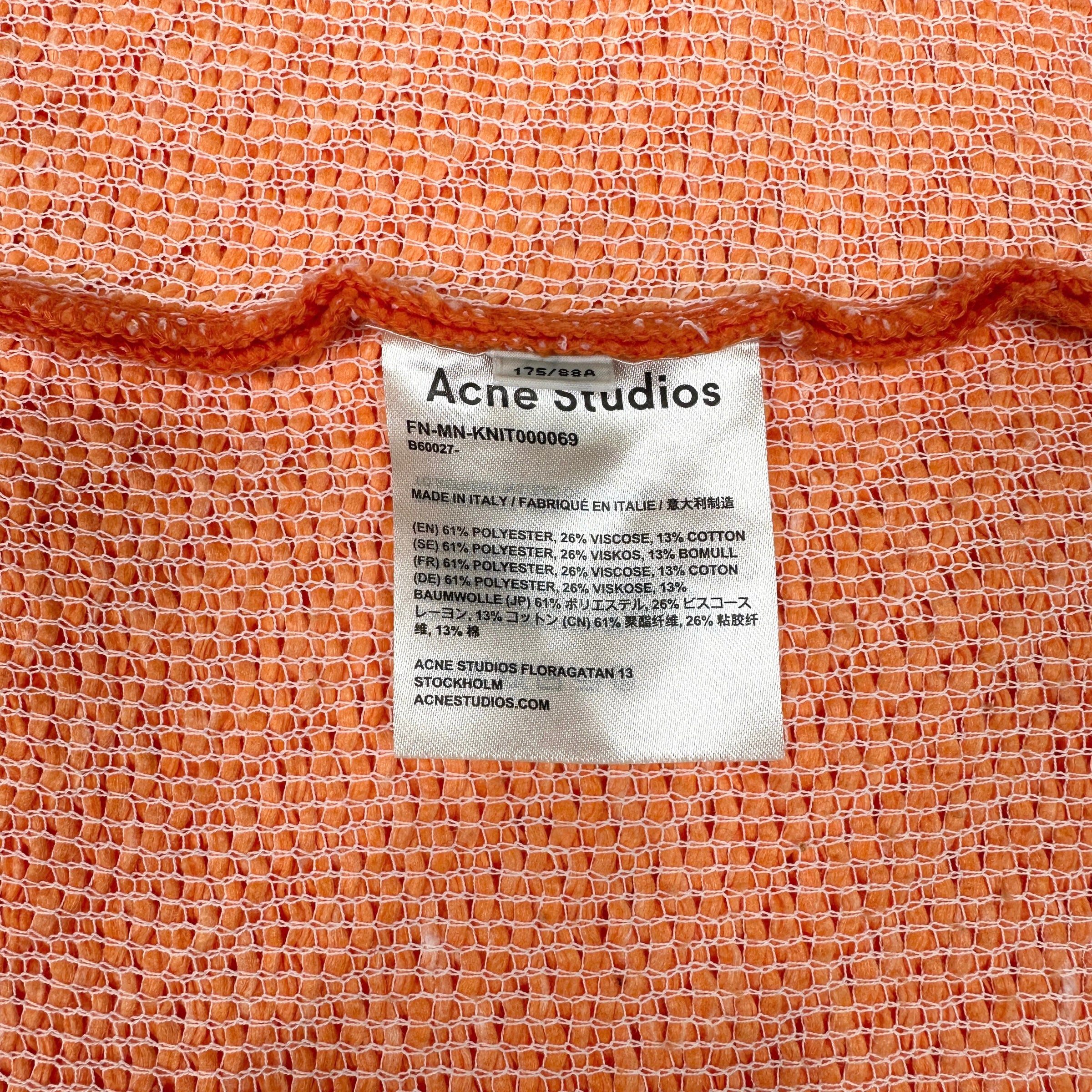 ACNE STUDIOS KROPP CREWNECK (MISSING DRAWSTRING) - ORANGE