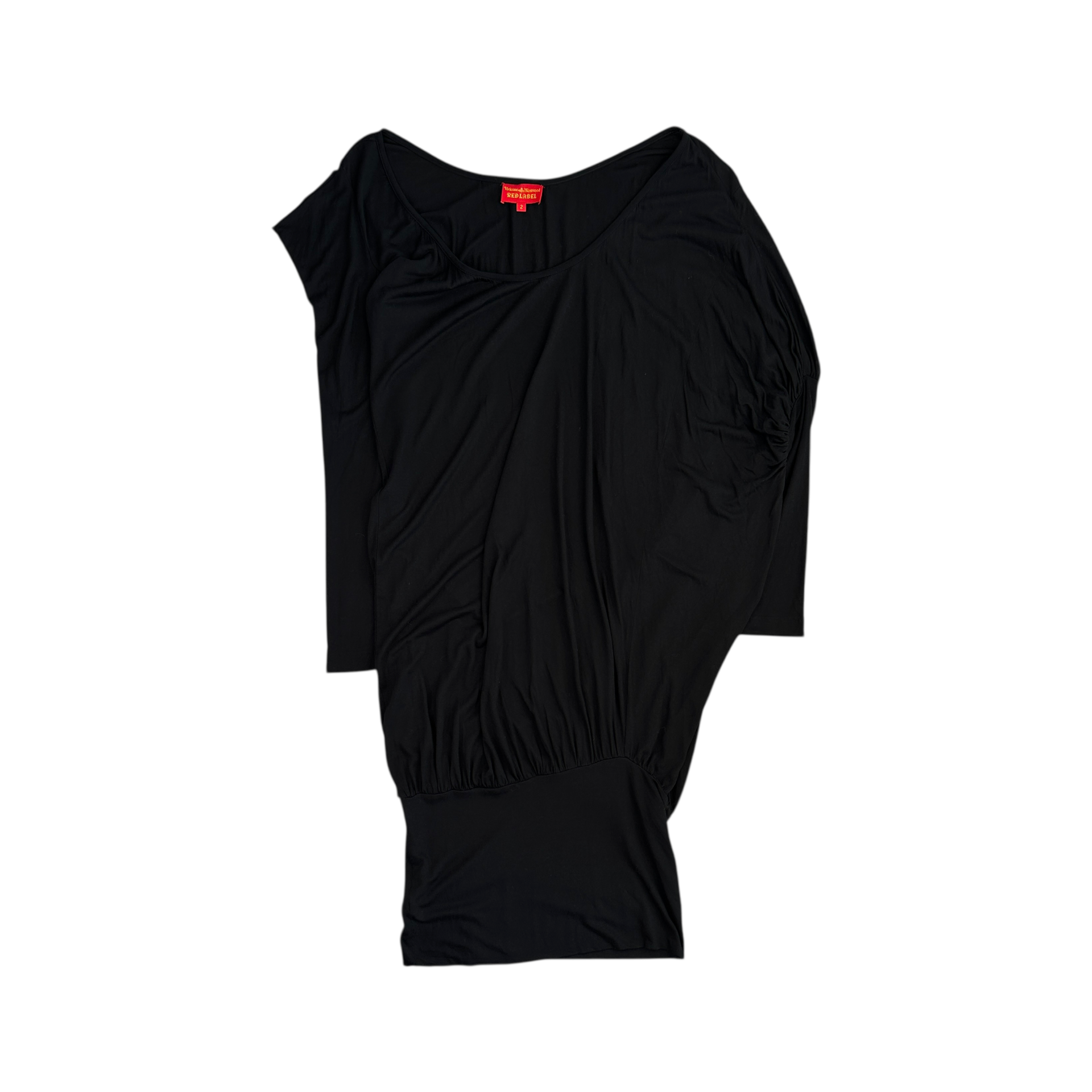 (2) VIVIENNE WESTWOOD ASYMMETRICAL SCOOP NECK TUNIC DRESS