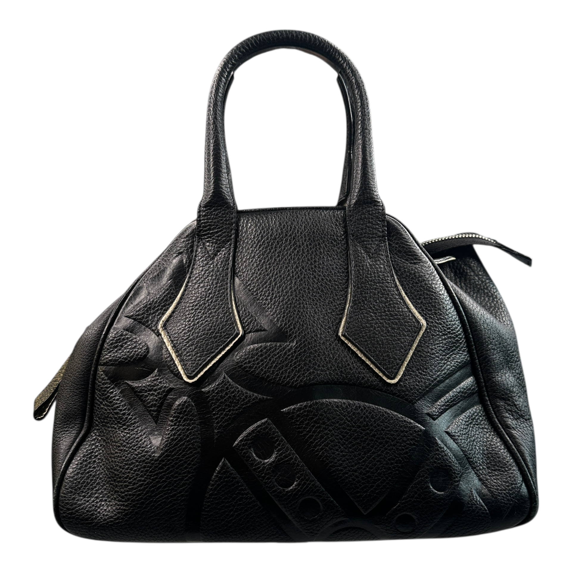 VIVIENNE WESTWOOD LEATHER YASMIN BAG - BLACK