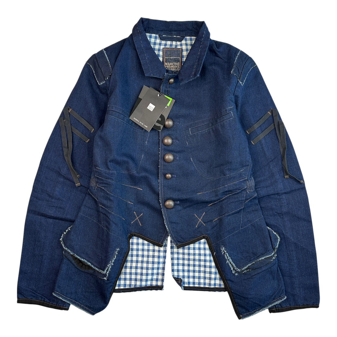(NEW) (S) MARITHE + FRANCOIS GIRBAUD TAILORED DENIM JACKET