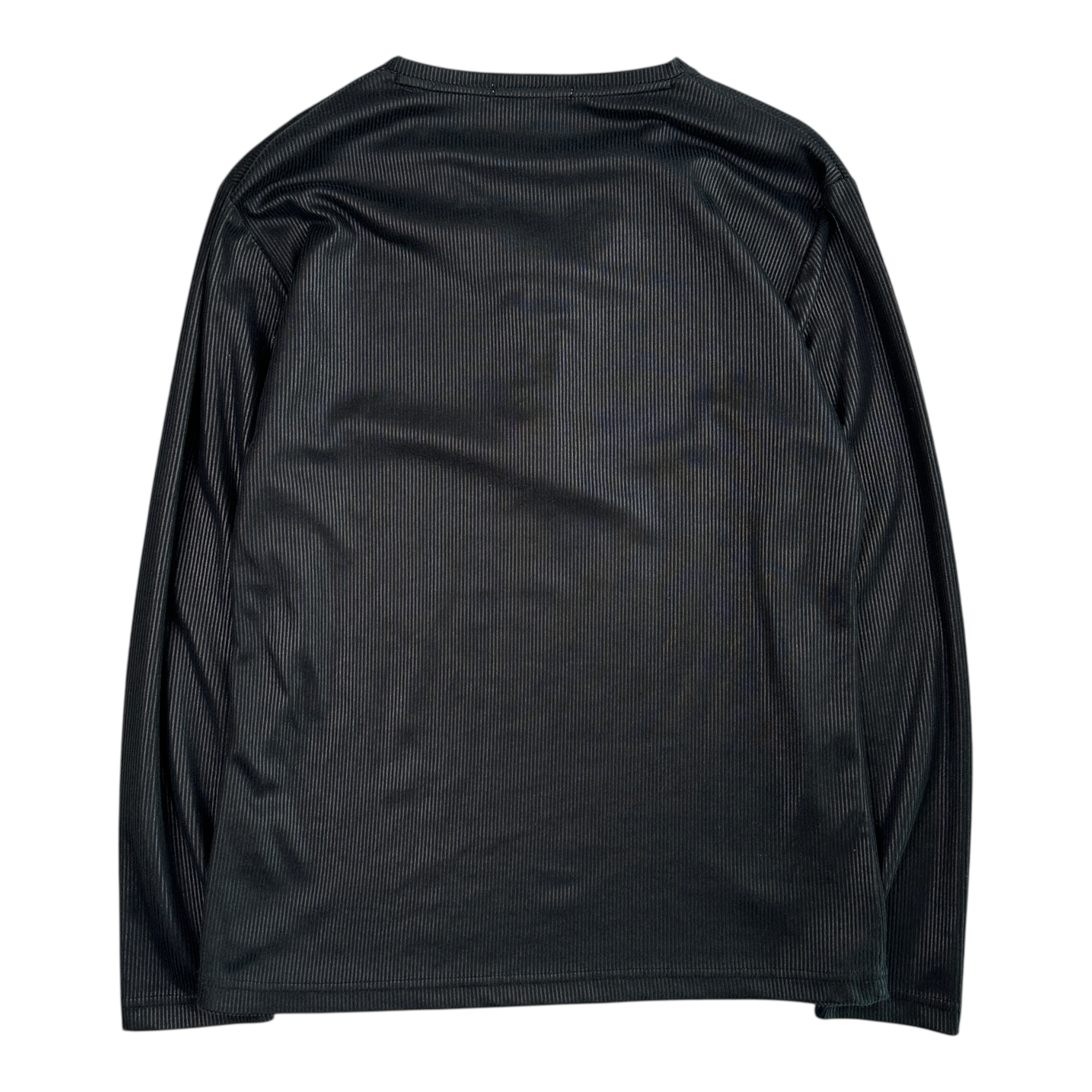 (LL) SEMANTIC DESIGN DOUBLE LAYER EFFECT V NECK LONG SLEEVE