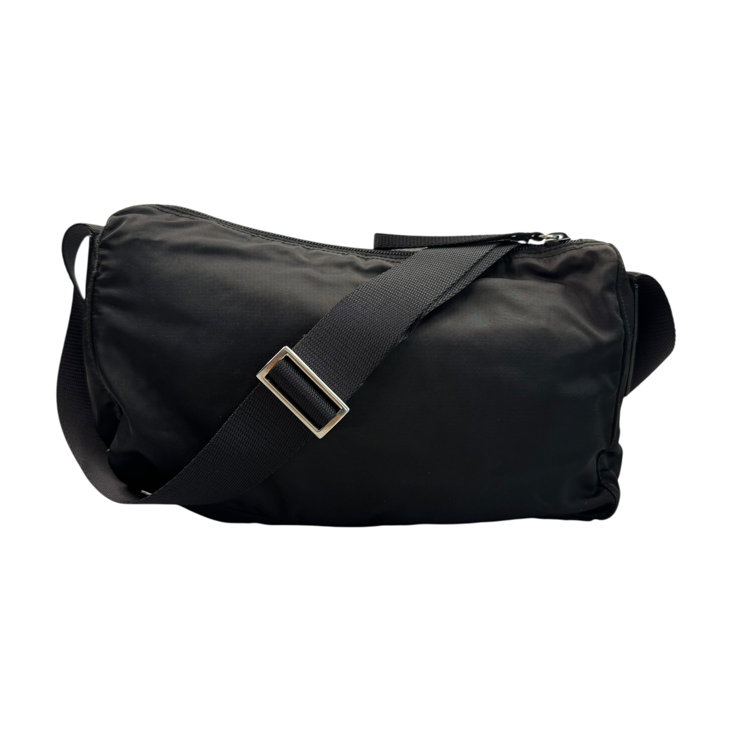 PRADA NYLON CROSSBODY CAMERA BAG - BLACK