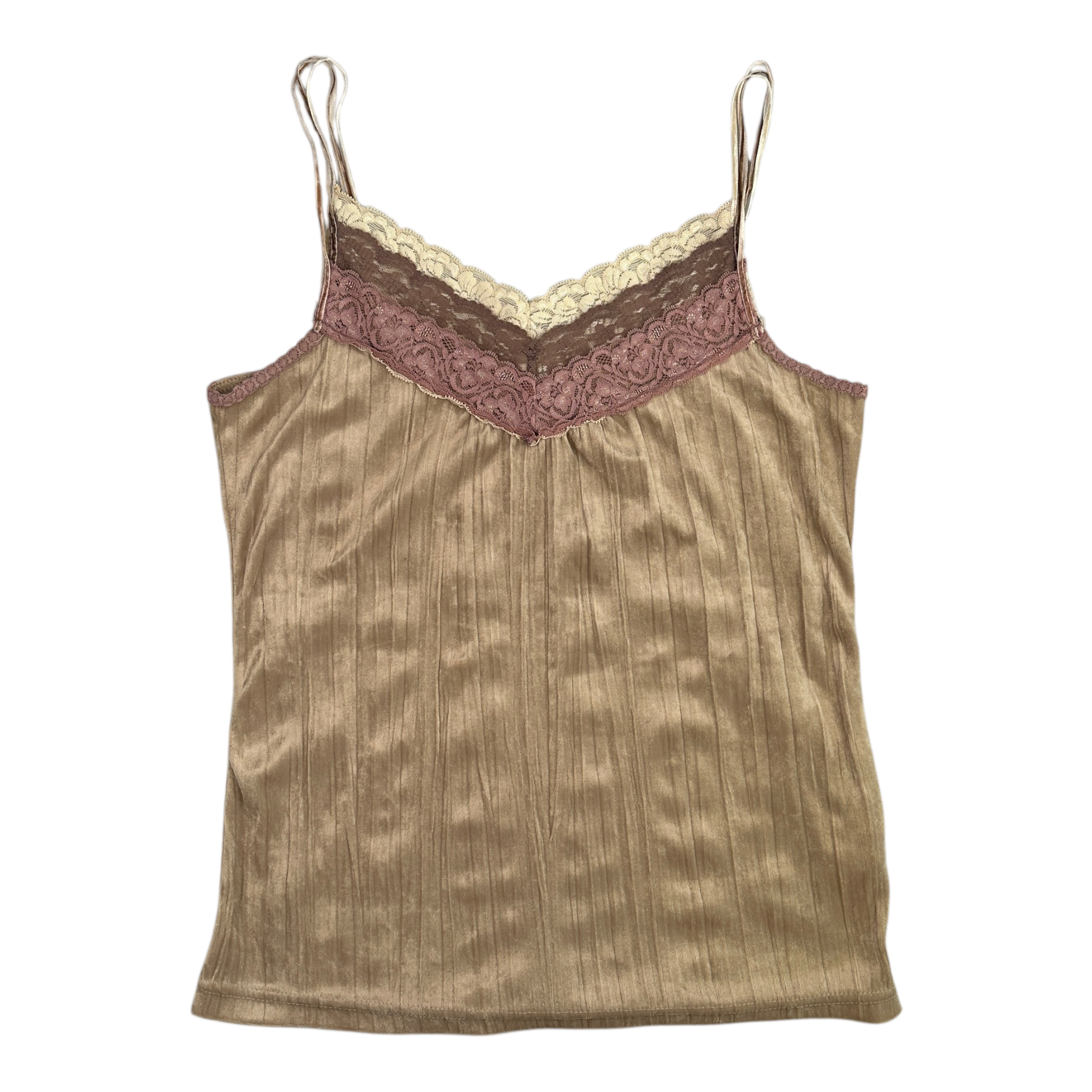 (L) MAGIC SOUND Y2K VELOUR CAMISOLE