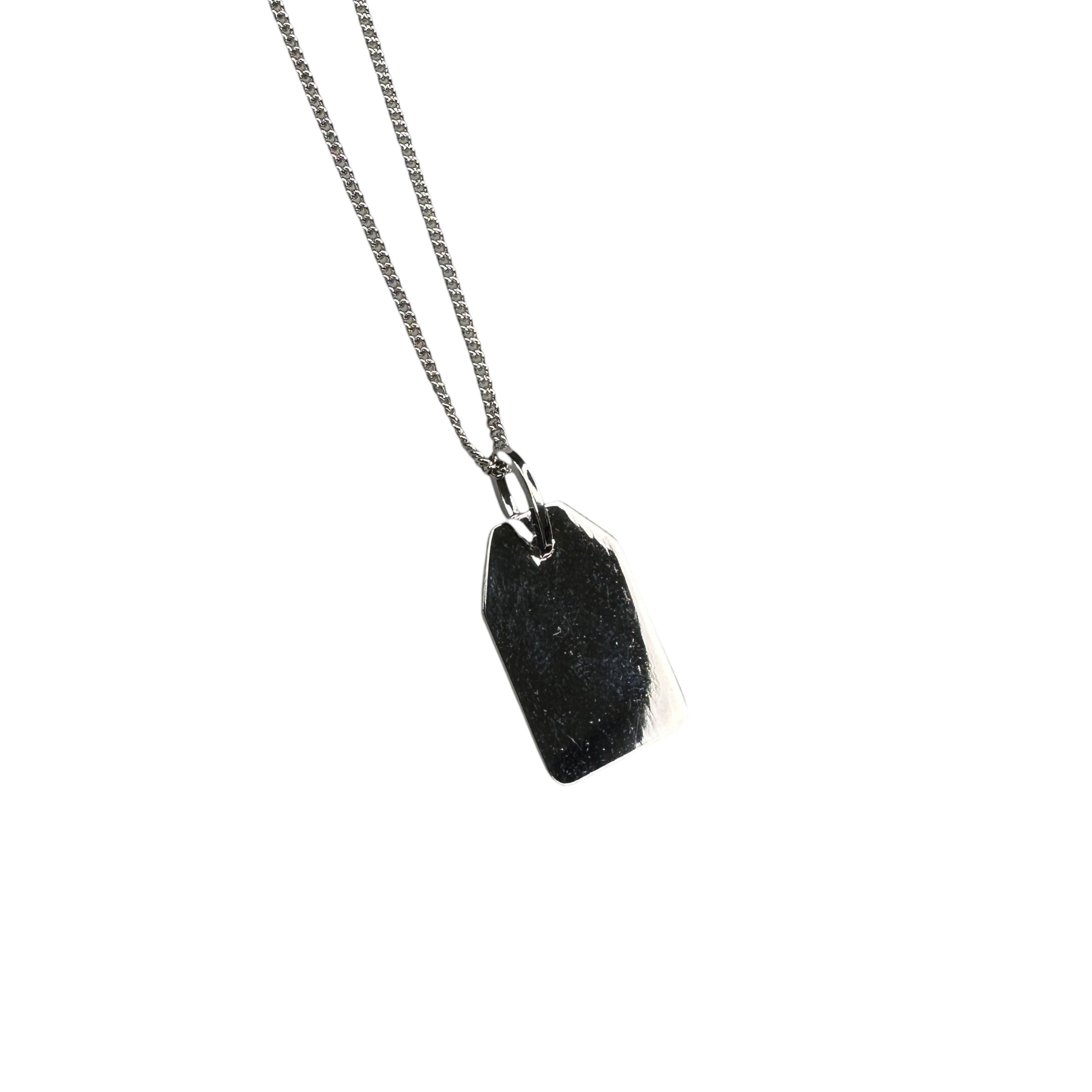 DIOR COUTURE PENDANT NECKLACE - SILVER PLATED