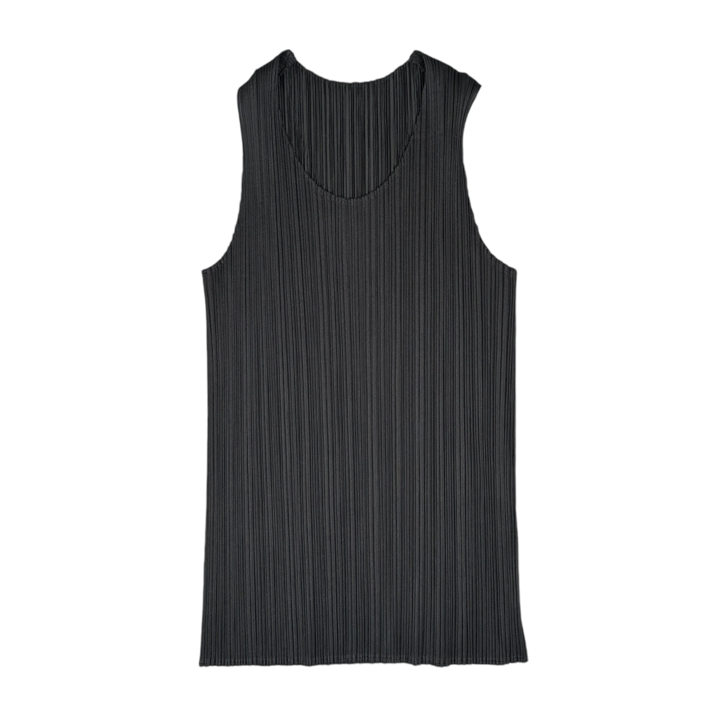 ISSEY MIYAKE PLEATS PLEASE GREY TANK TOP