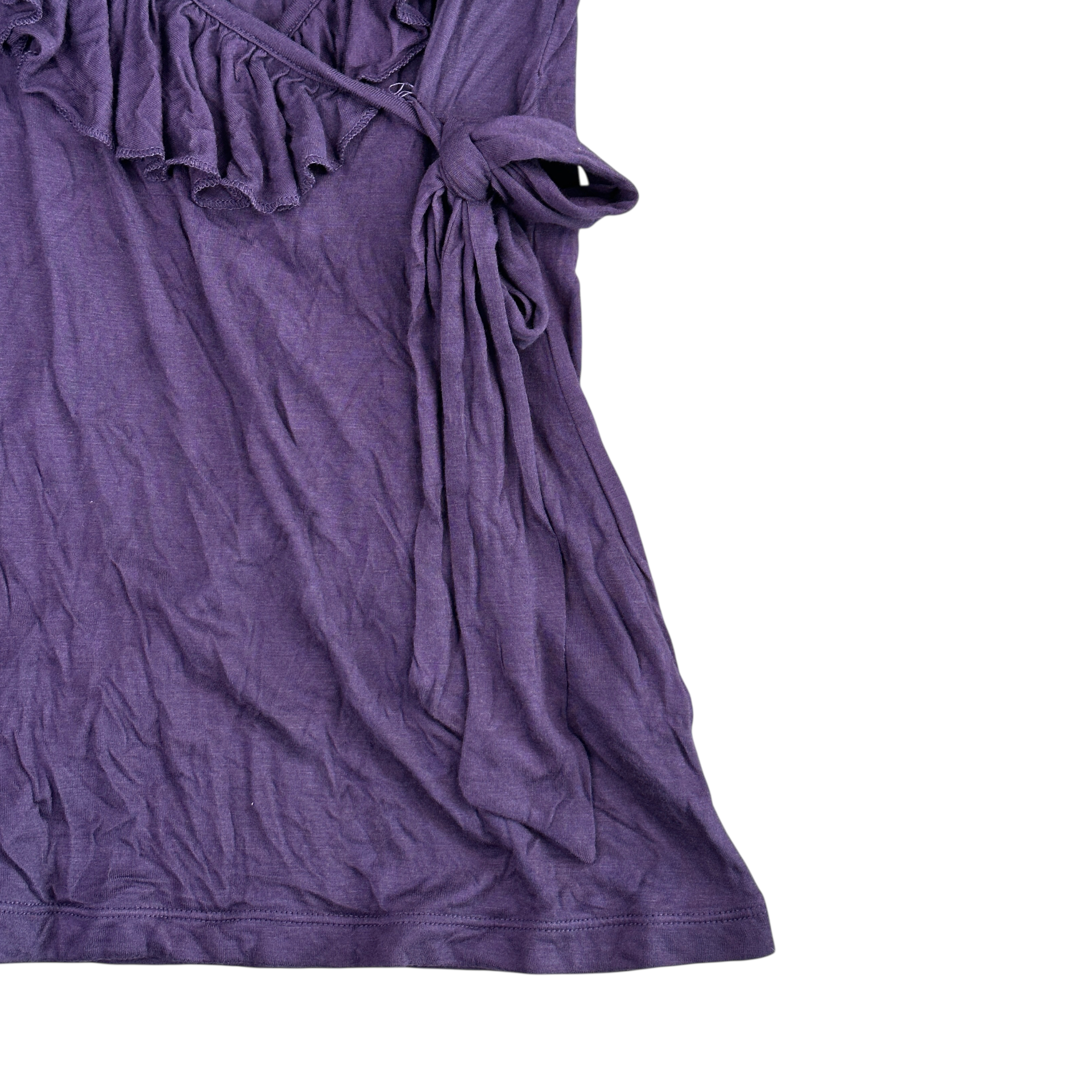 (NEW) (M) DIESEL WIDE NECK FRILLED TANK TOP - PURPLE