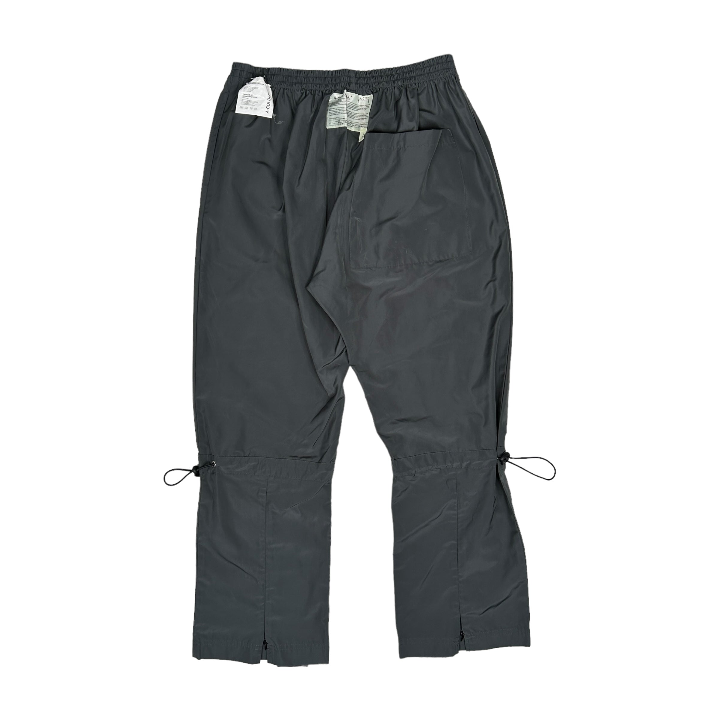 A COLD WALL* LIMITED GREY CINCH NYLON TRACK PANTS