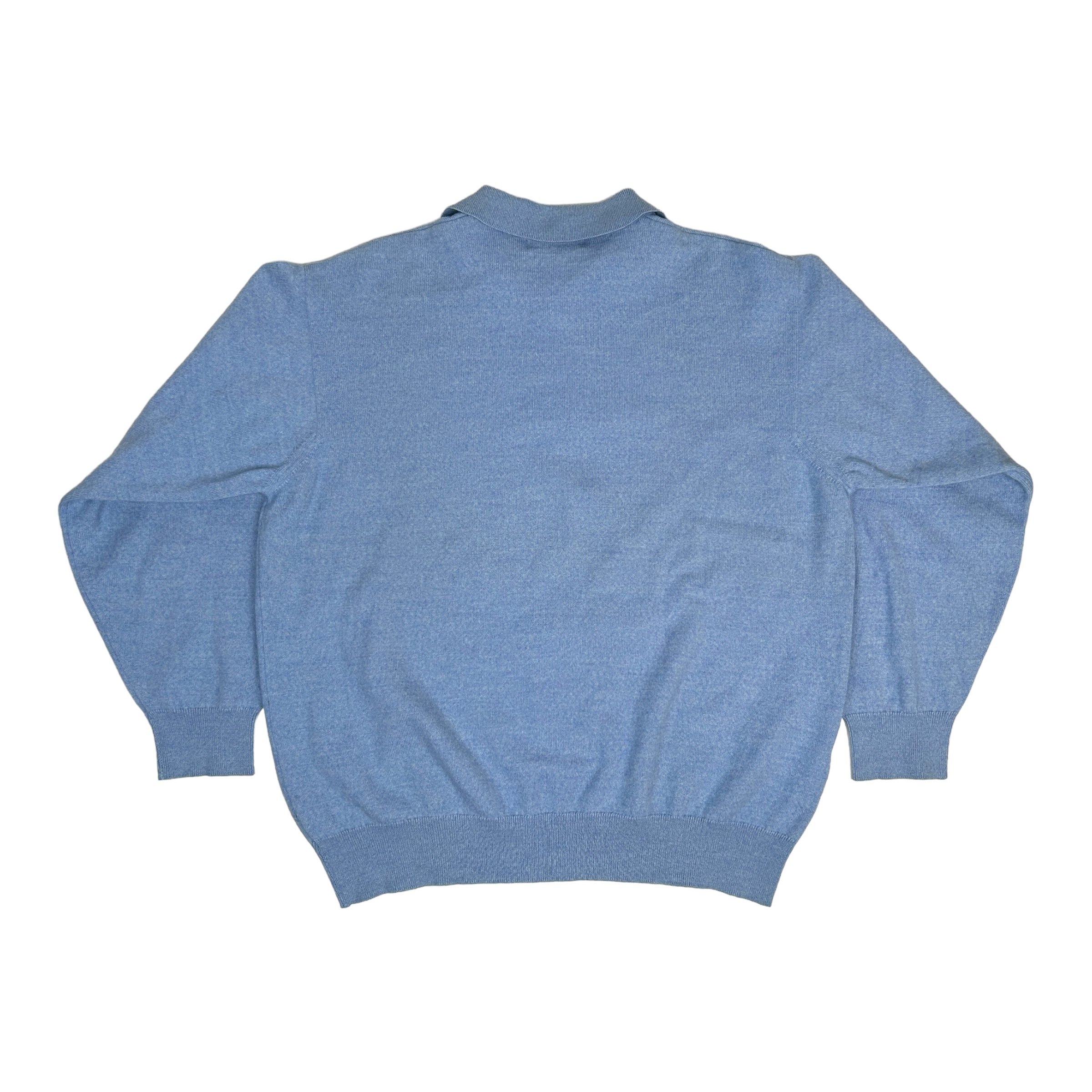 BURBERRY BLUE COLLARED SWEATER