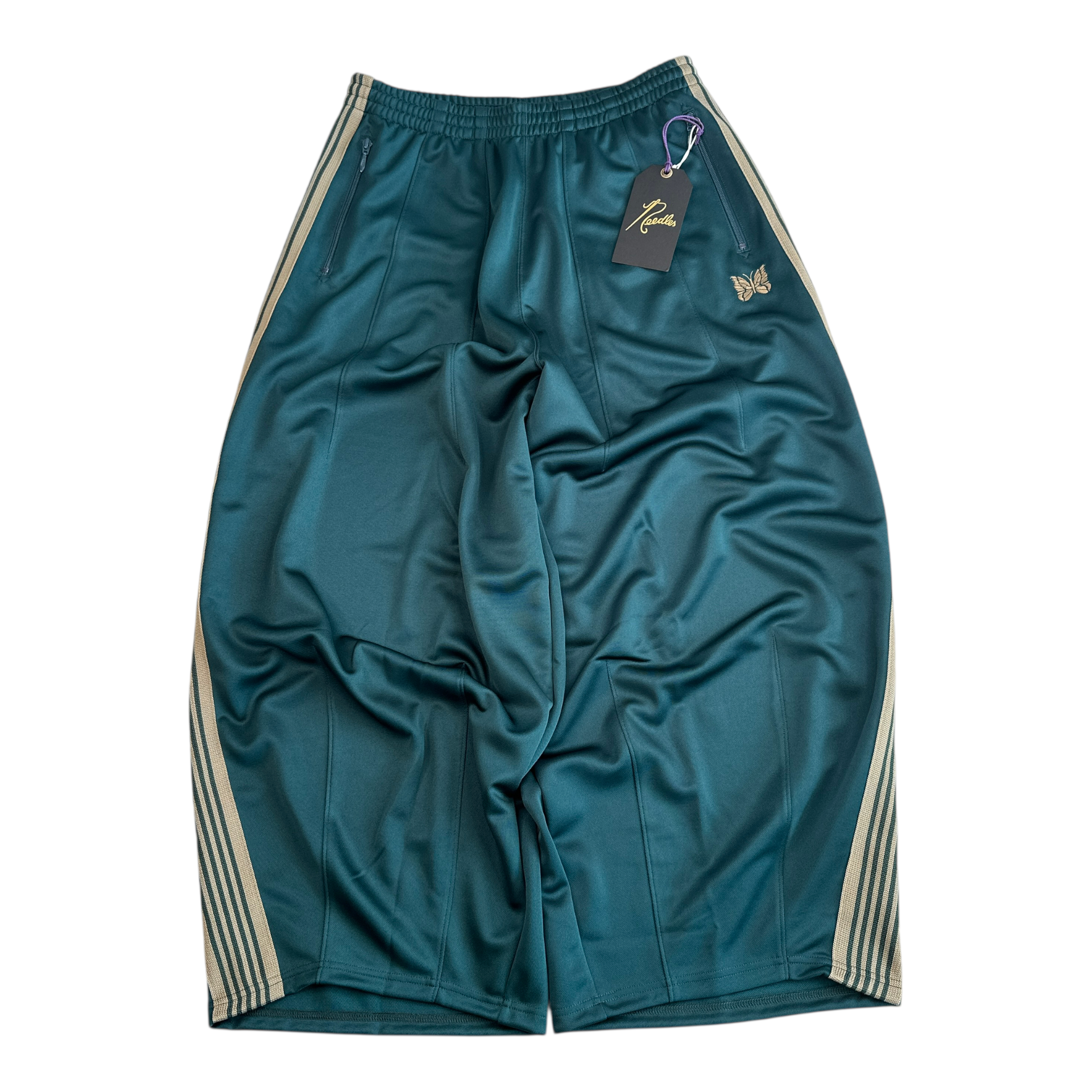 (NEW) NEEDLES H.D. TRACK PANTS - AQUA GREEN