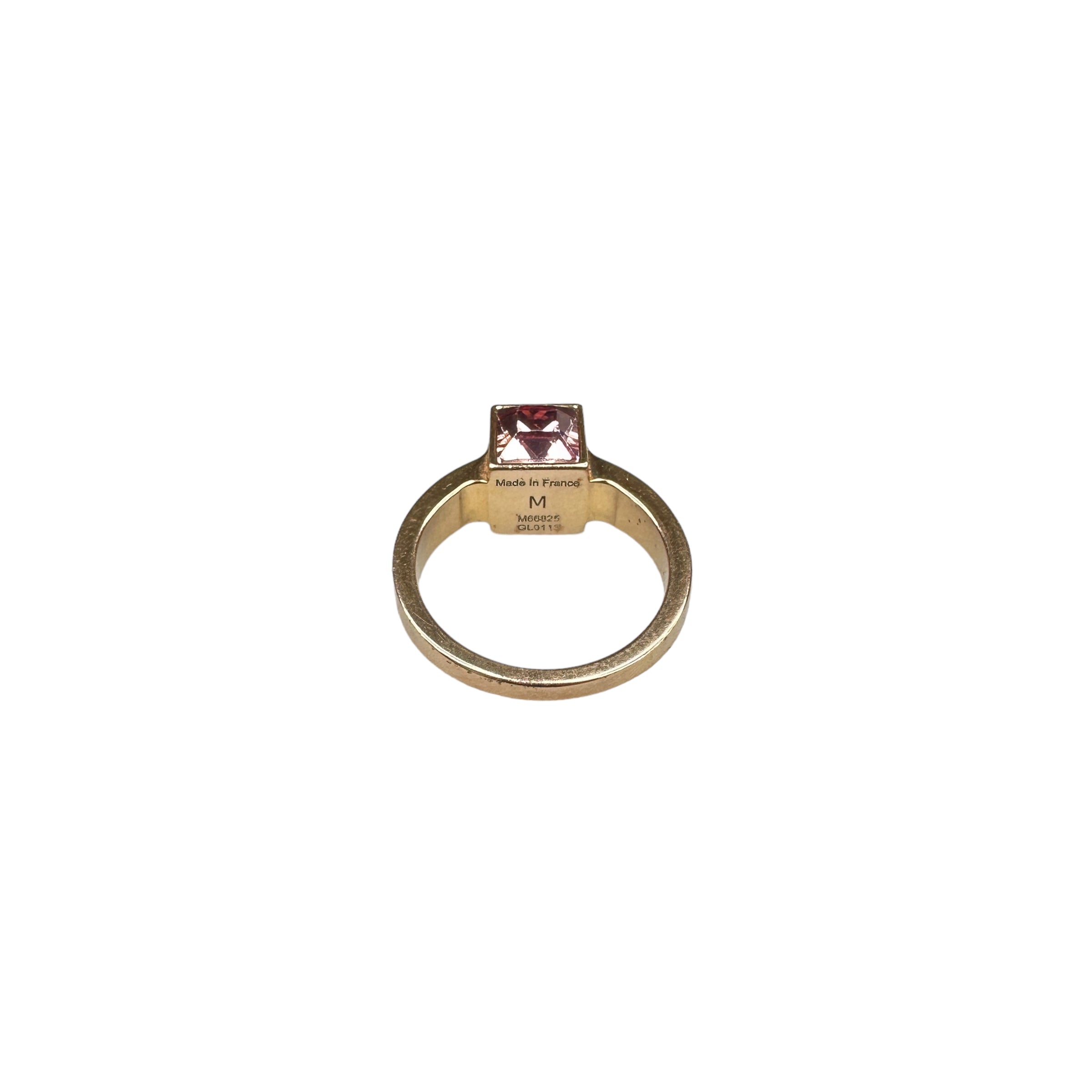 LOUIS VUITTON GAMBLE STONE RING - GOLD PLATED