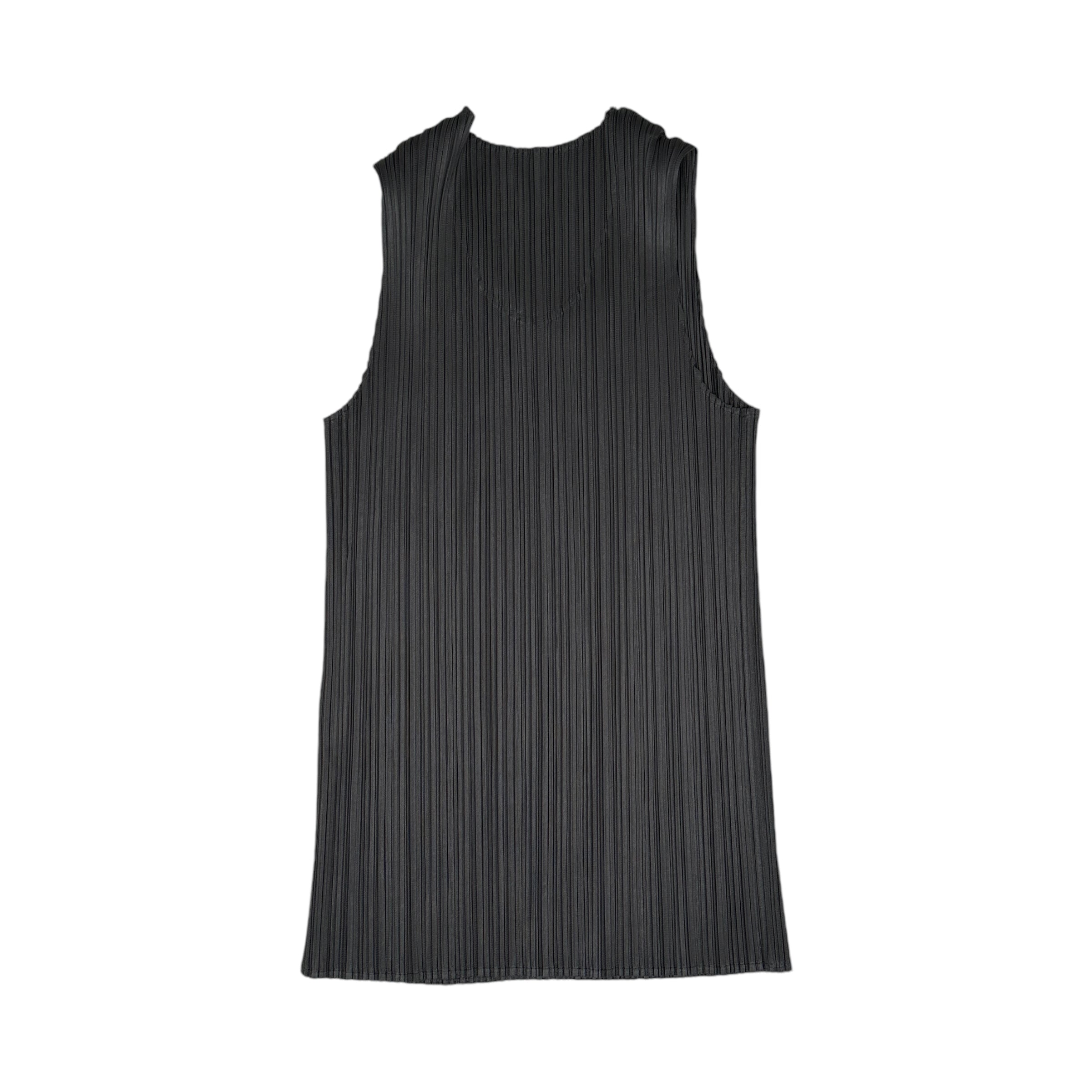 ISSEY MIYAKE PLEATS PLEASE GREY TANK TOP