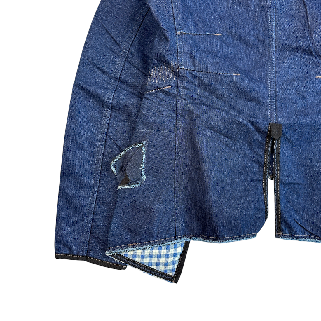 (NEW) (S) MARITHE + FRANCOIS GIRBAUD TAILORED DENIM JACKET