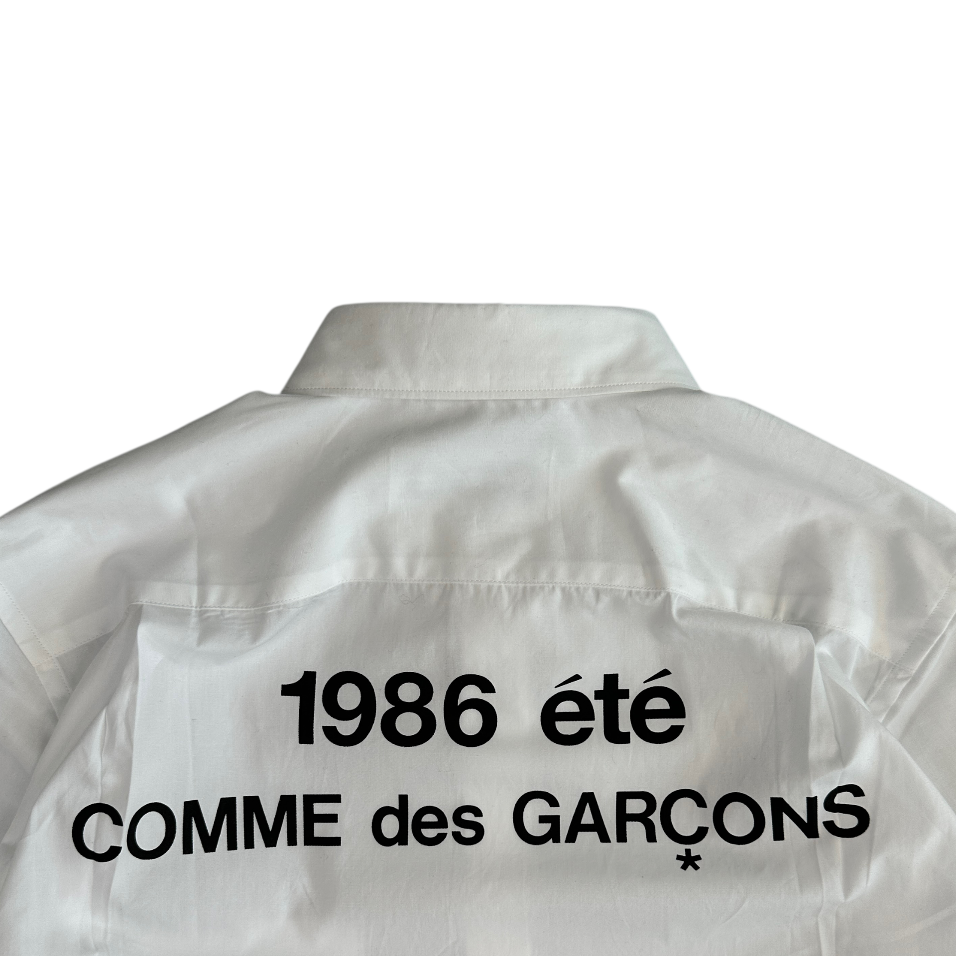 (NEW) COMME DES GARCONS 1986 ETE SHIRT - WHITE