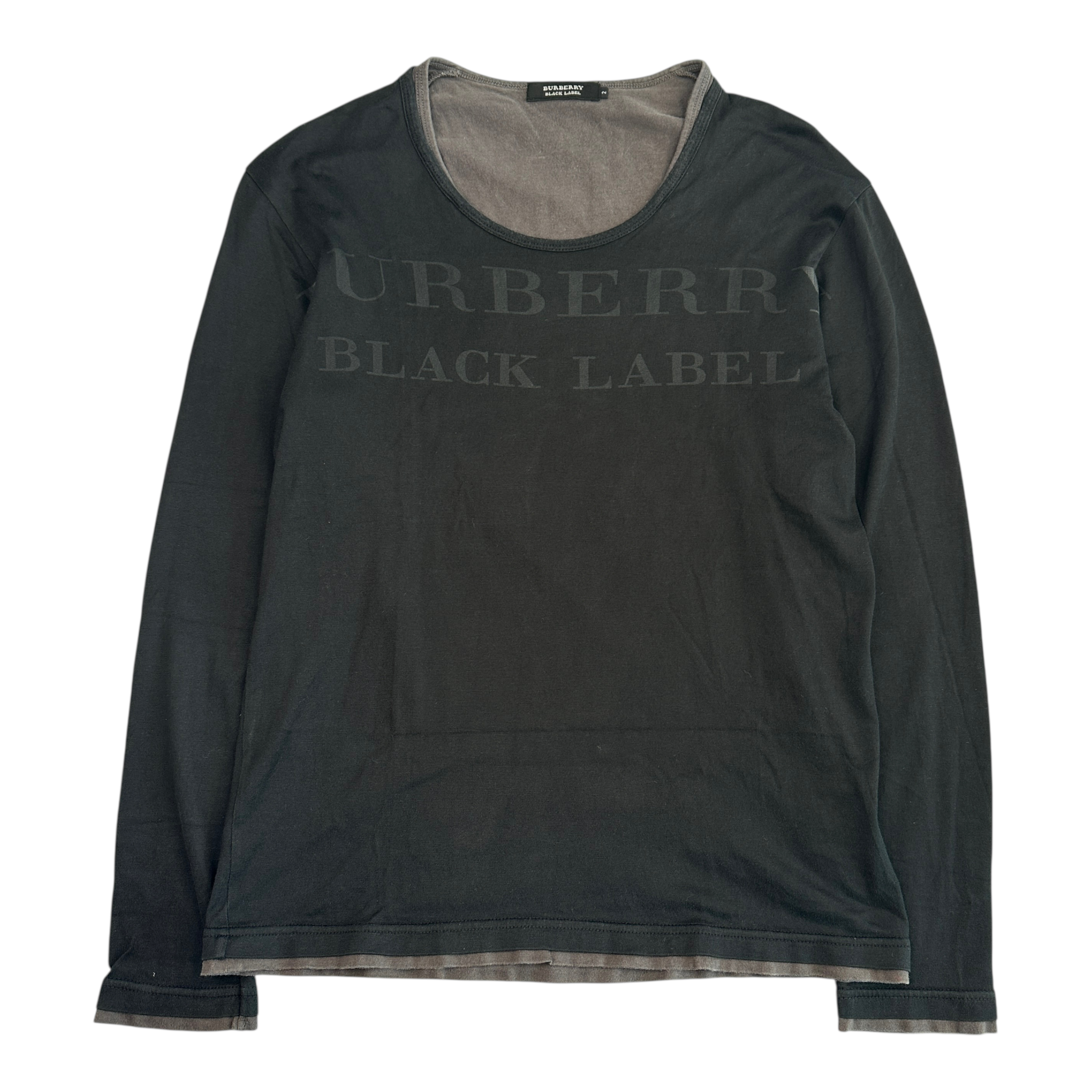 (2) BURBERRY BLACK LABEL LONG SLEEVE TOP