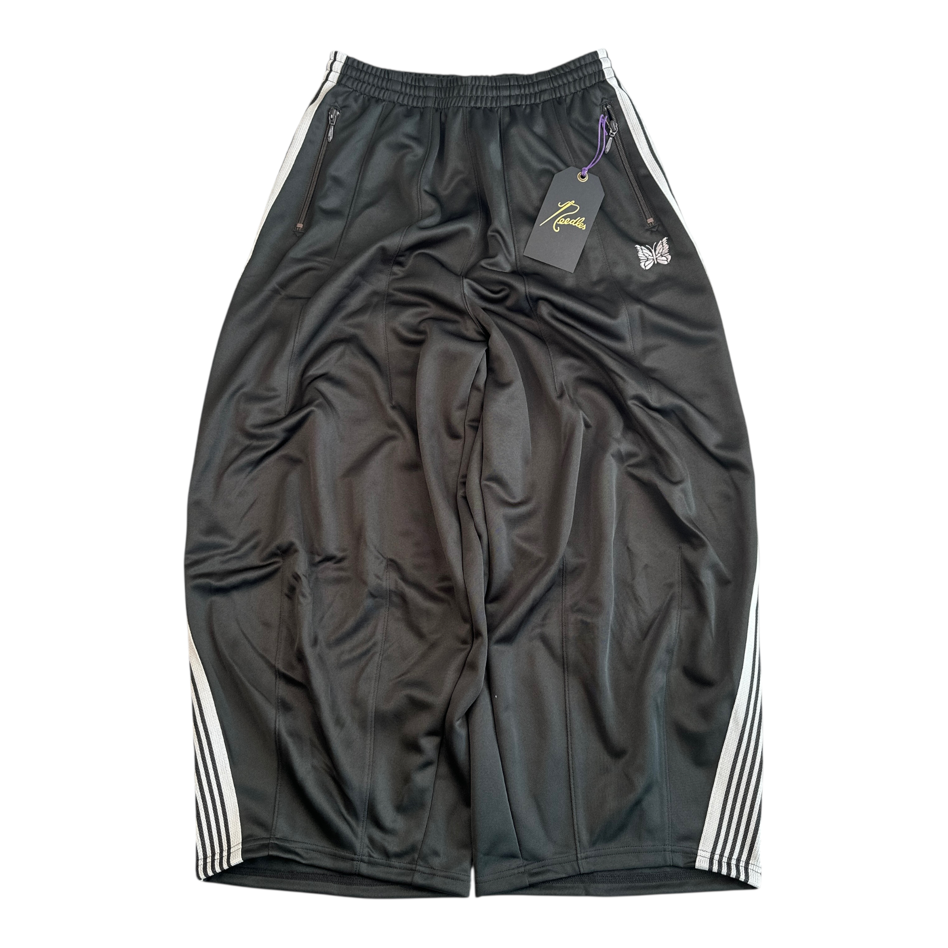 (XS) NEEDLES H.D TRACK PANTS - WINE/GREEN