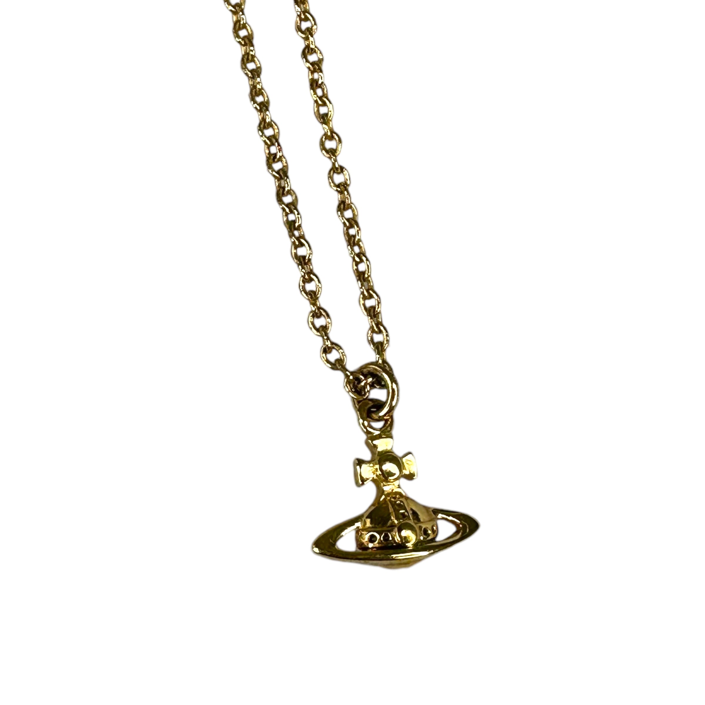 VIVIENNE WESTWOOD MICRO ORB NECKLACE - GOLD PLATED