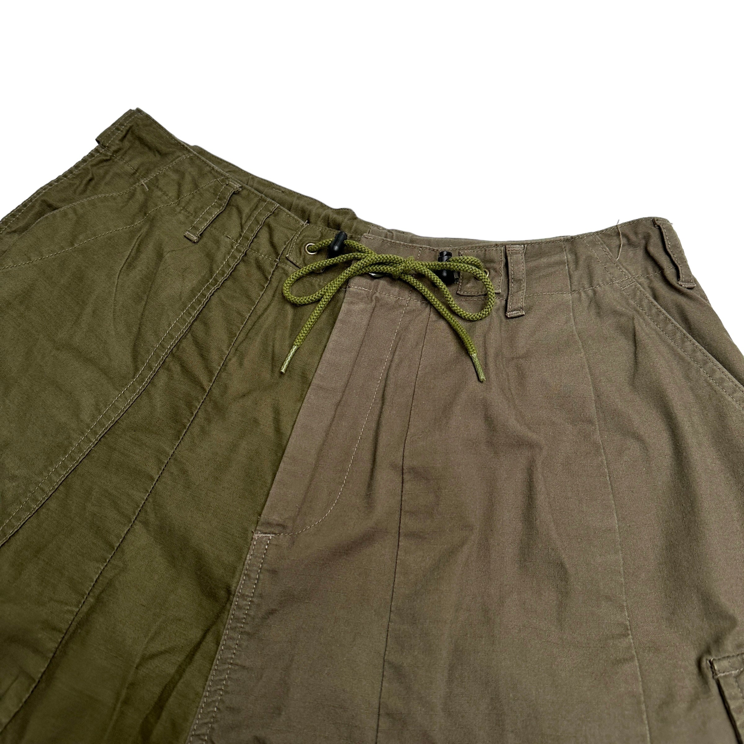 (2) NEEDLES H.D BDU 2-COLOUR PANTS - OLIVE