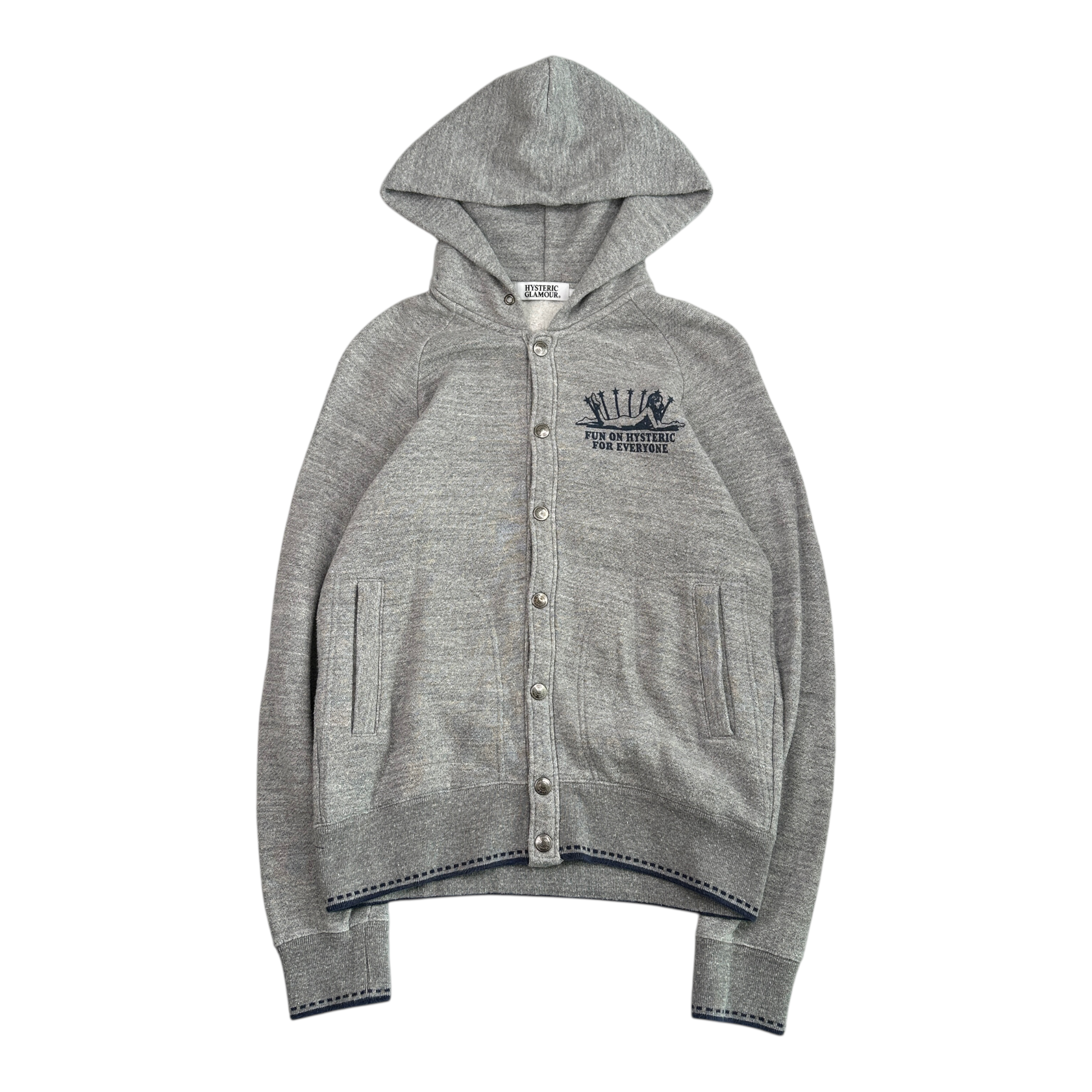 (S) HYSTERIC GLAMOUR 'WICKED' SNAP BUTTON HOODIE