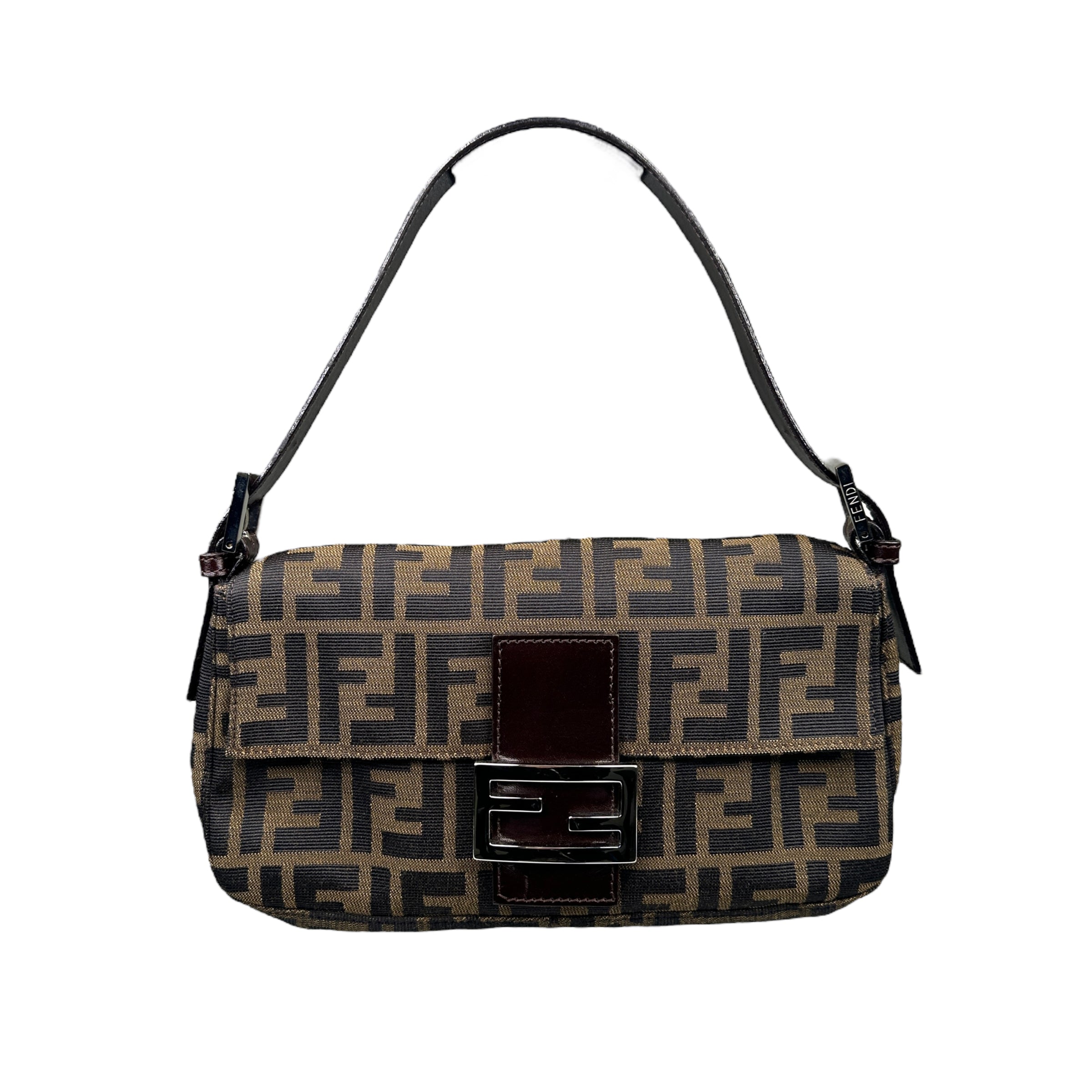 FENDI ZUCCA CANVAS BAGUETTE BAG