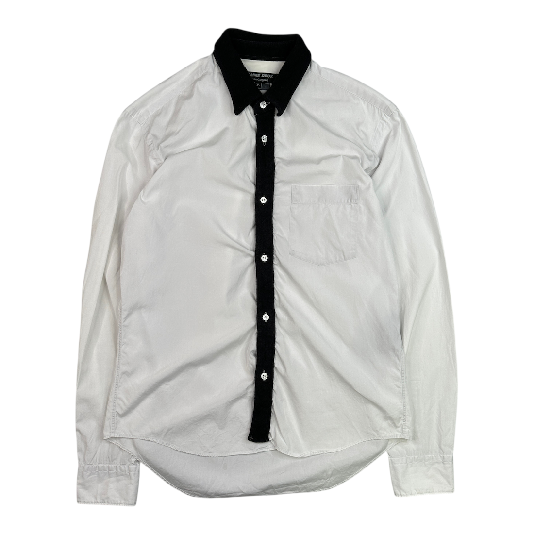 (XS) COMME DES GARCONS HOMME DUEX 2011 BUTTON-UP SHIRT