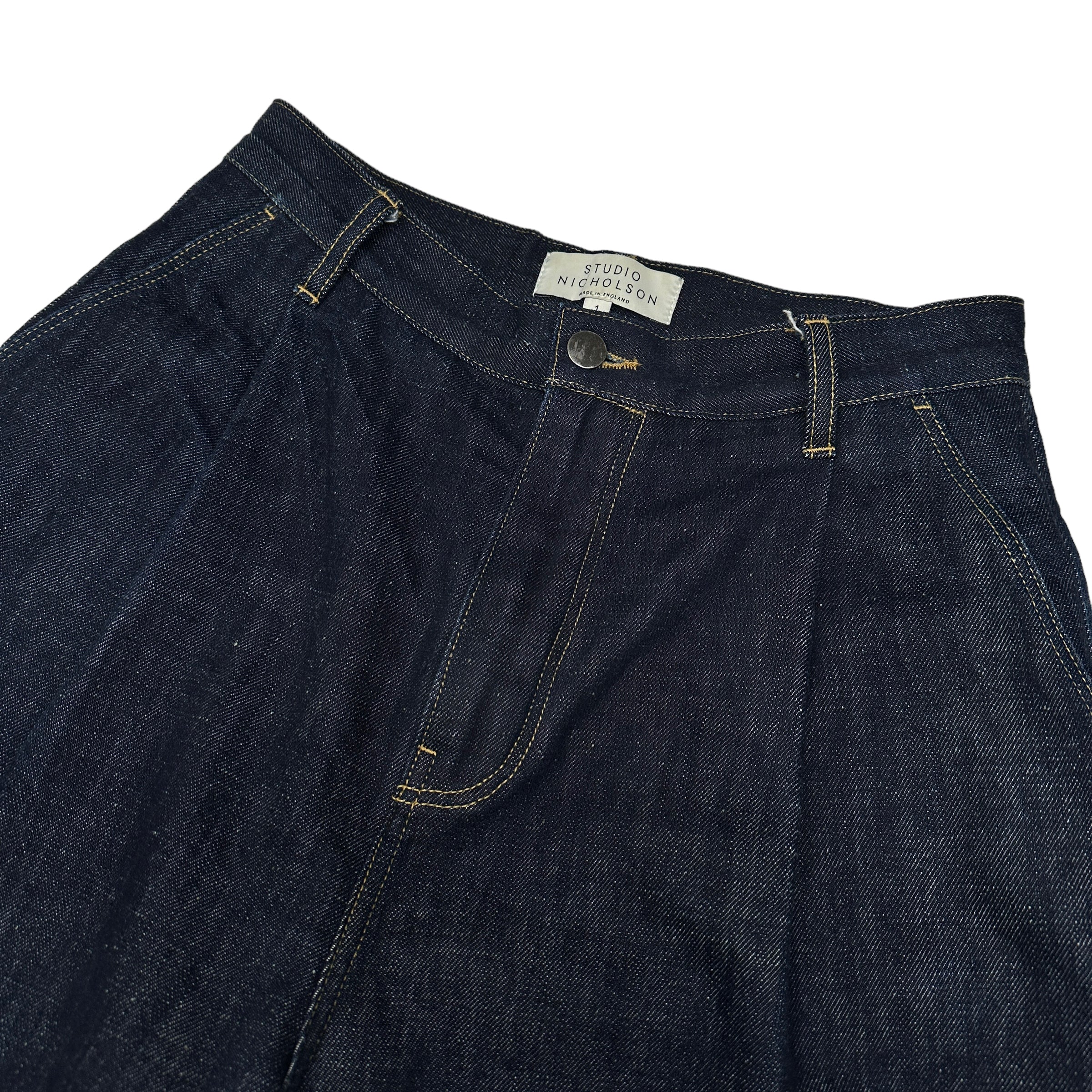 STUDIO NICHOLSON (1) WIDE VOLUME SELVEDGE DENIM