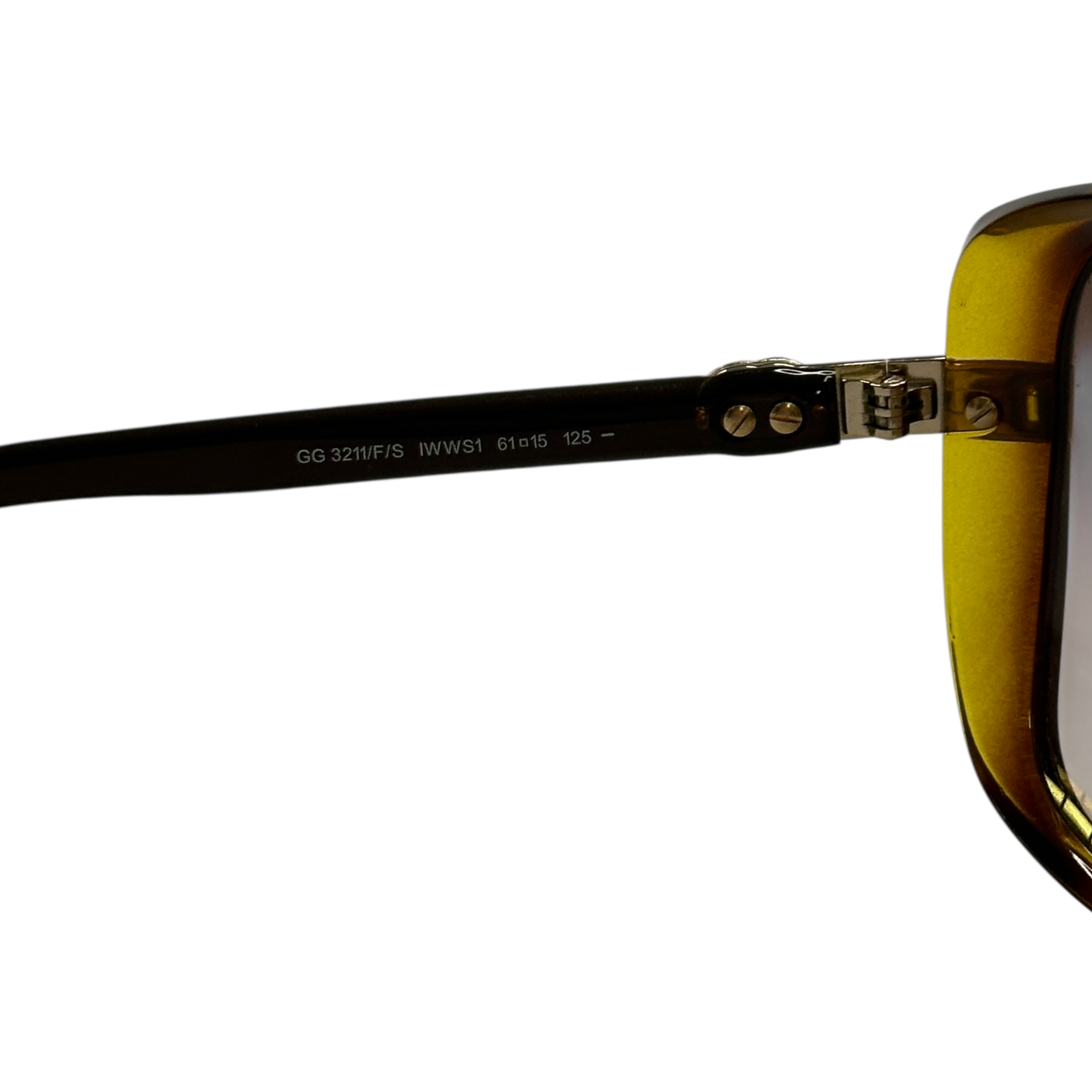 GUCCI GG3211/F/S SUNGLASSES - BROWN/GOLD