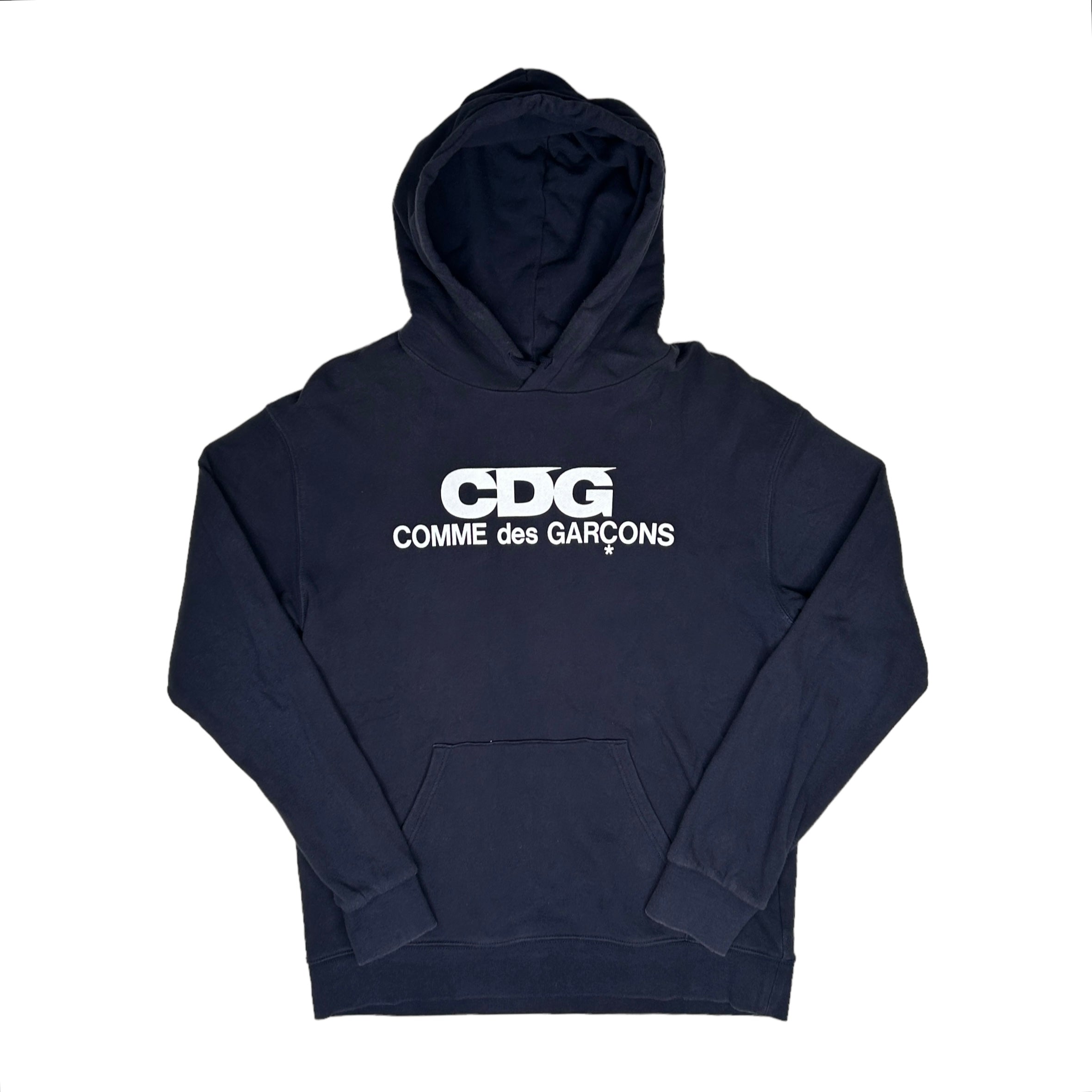 COMME DES GARCONS NAVY PULLOVER HOODIE