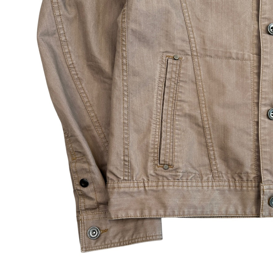 (48) NICOLE CLUB FOR MEN TRUCKER DENIM JACKET - BEIGE