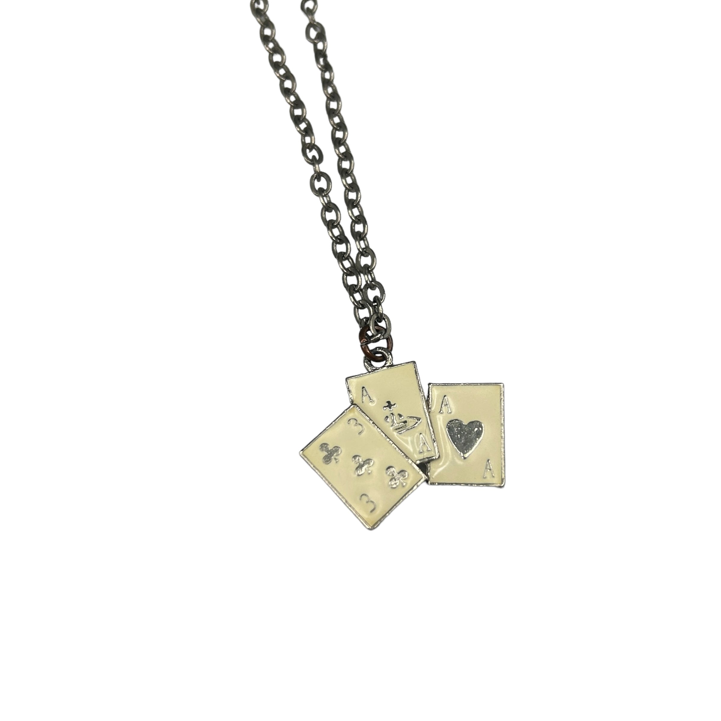 VIVIENNE WESTWOOD CARD TRIO NECKLACE