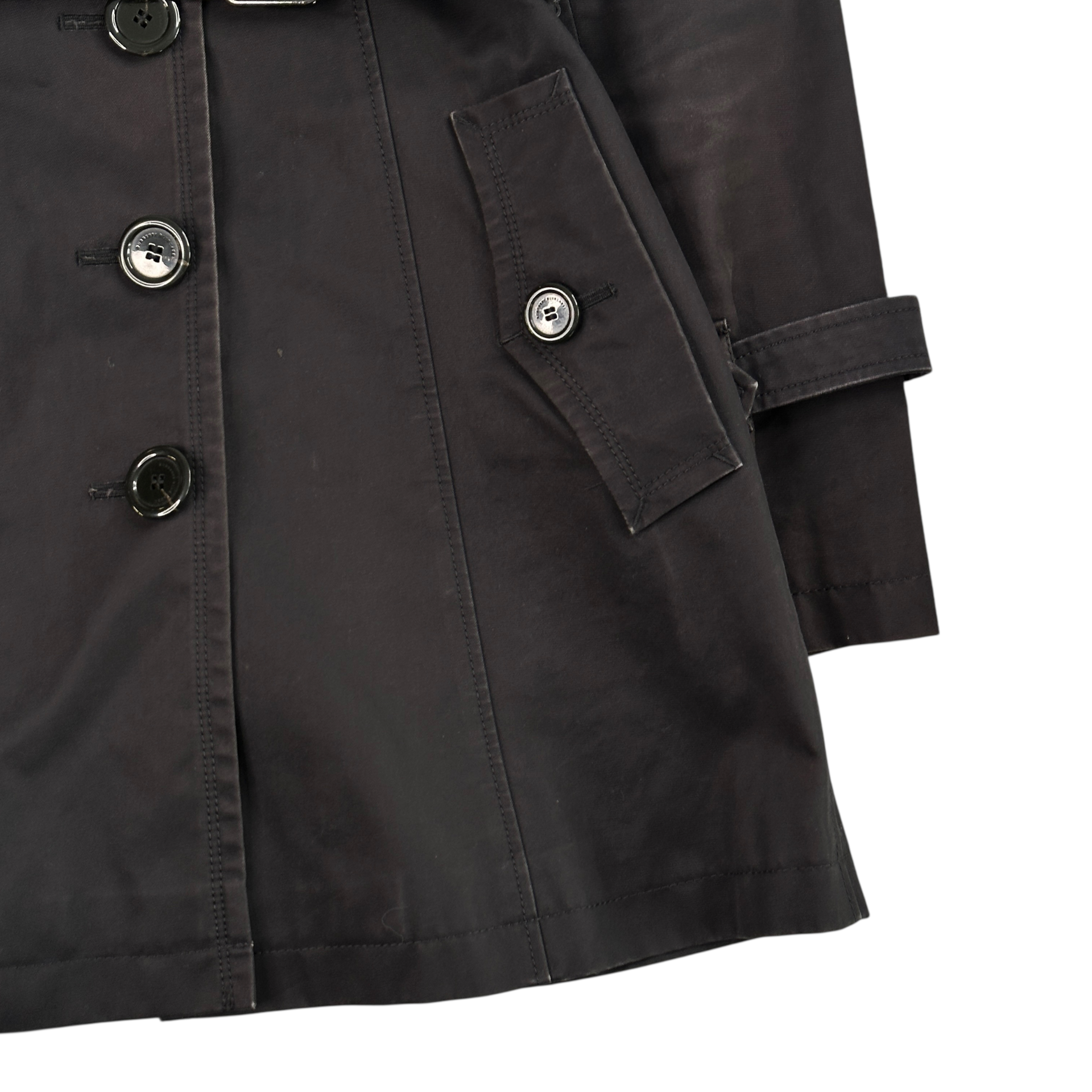 (38) BURBERRY BLUE LABEL TRENCH COAT - BLACK