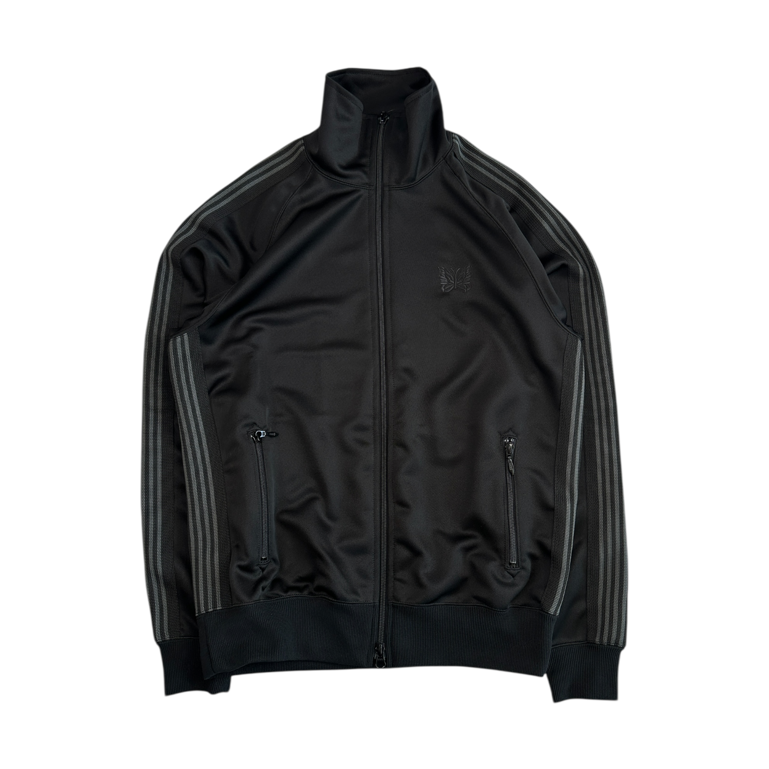 (NEW) NEEDLES POLY SMOOTH TRACK JACKET - BLACK