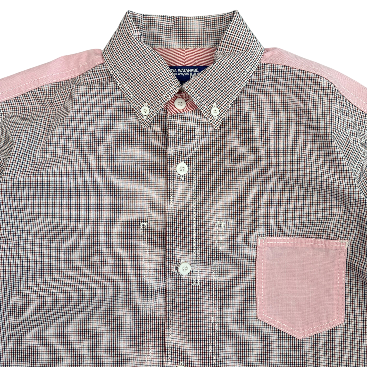 (M) JUNYA WATANABE COMME DES GARCONS HOMME MAN SHORT SLEEVE BUTTON UP SHIRT