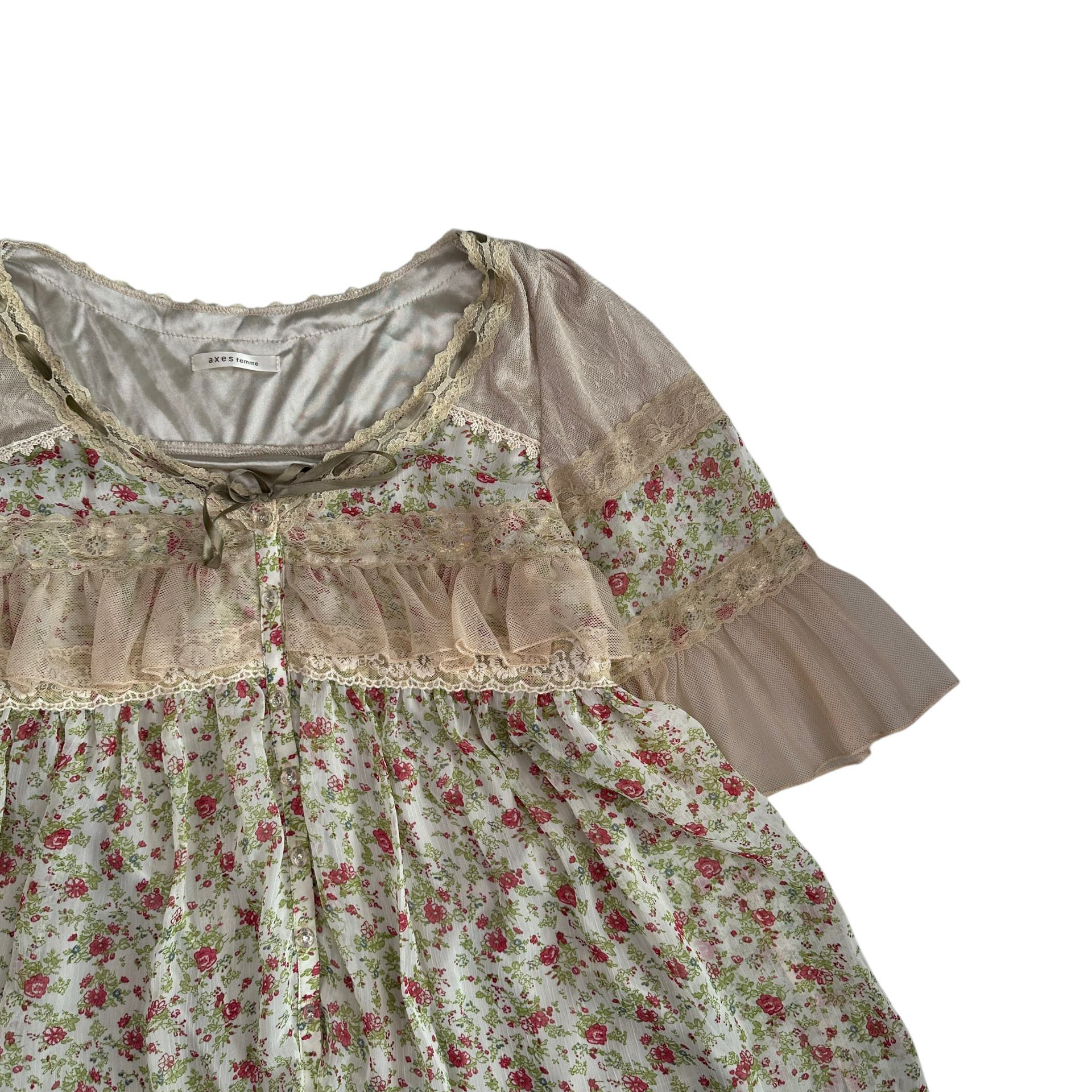 (M) AXES FEMME FLORAL BLOUSE