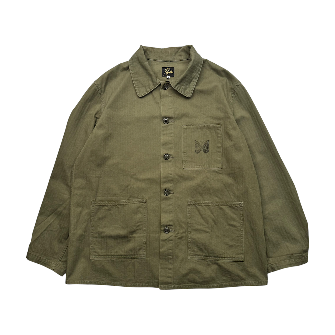 (S) NEEDLES REVERSED SATEEN COVERALL - KHAKI