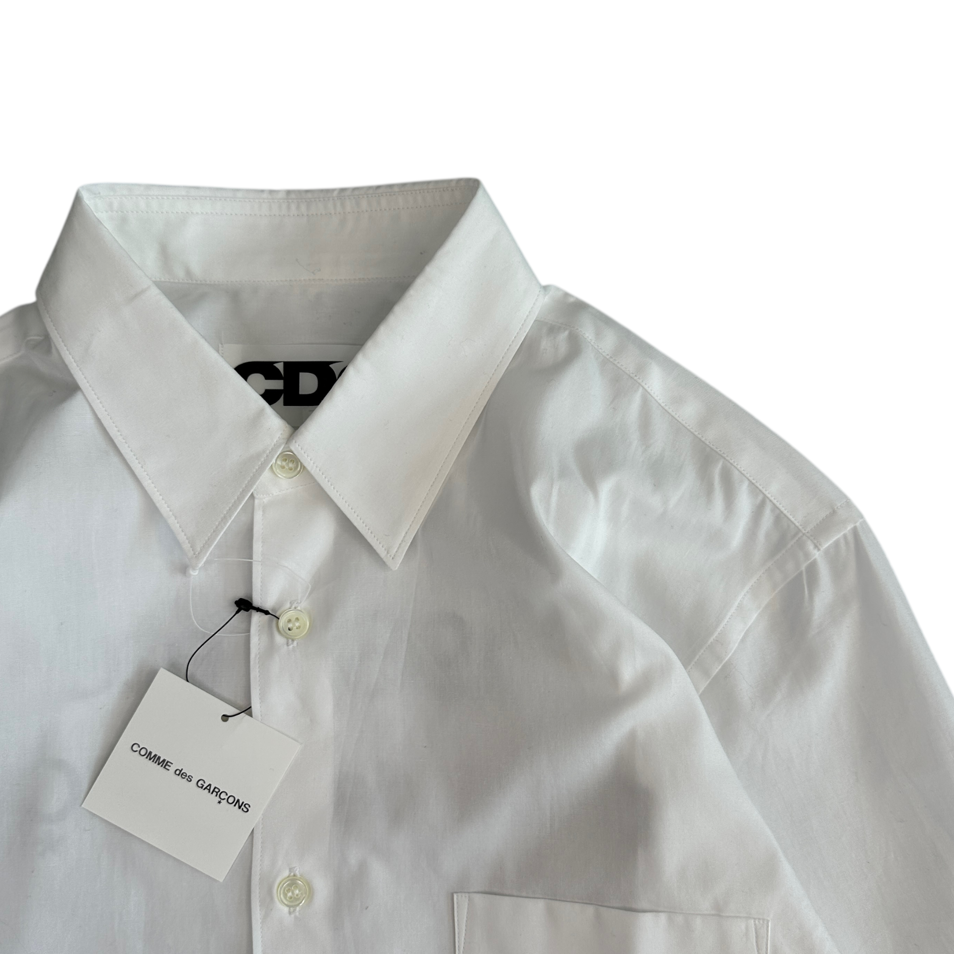 NEW) COMME DES GARCONS 1986 ETE SHIRT - WHITE – Top Floor Gallery NEW) COMME DES GARCONS 1986 ETE SHIRT - WHITE – Top Floor Gallery