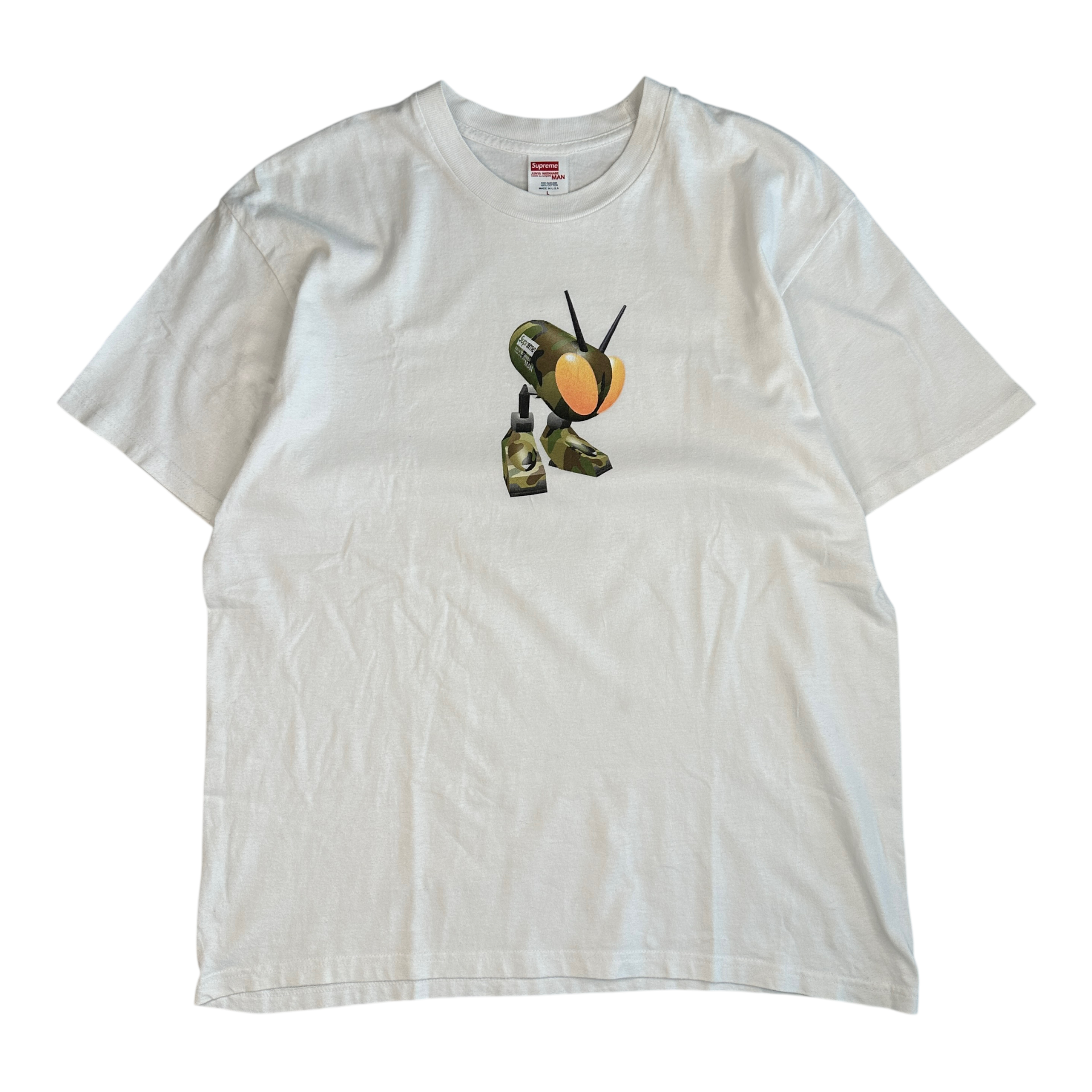 (L) SUPREME X JUNYA WATANABE CDG MAN T-SHIRT - WHITE