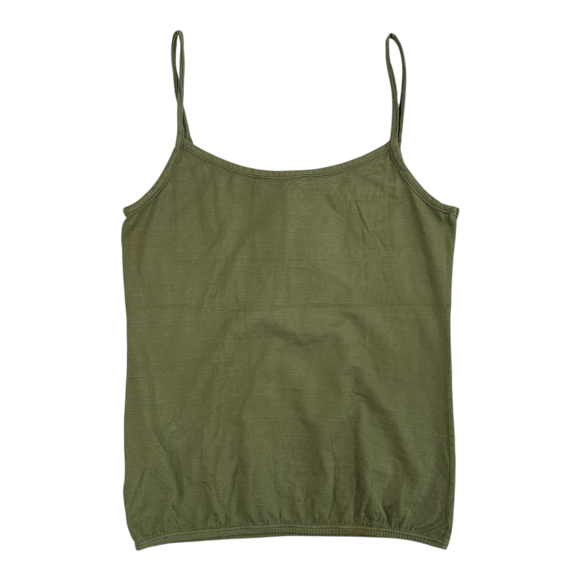 (S) DSQUARED2 BUTTON UP CAMI TANK - GREEN