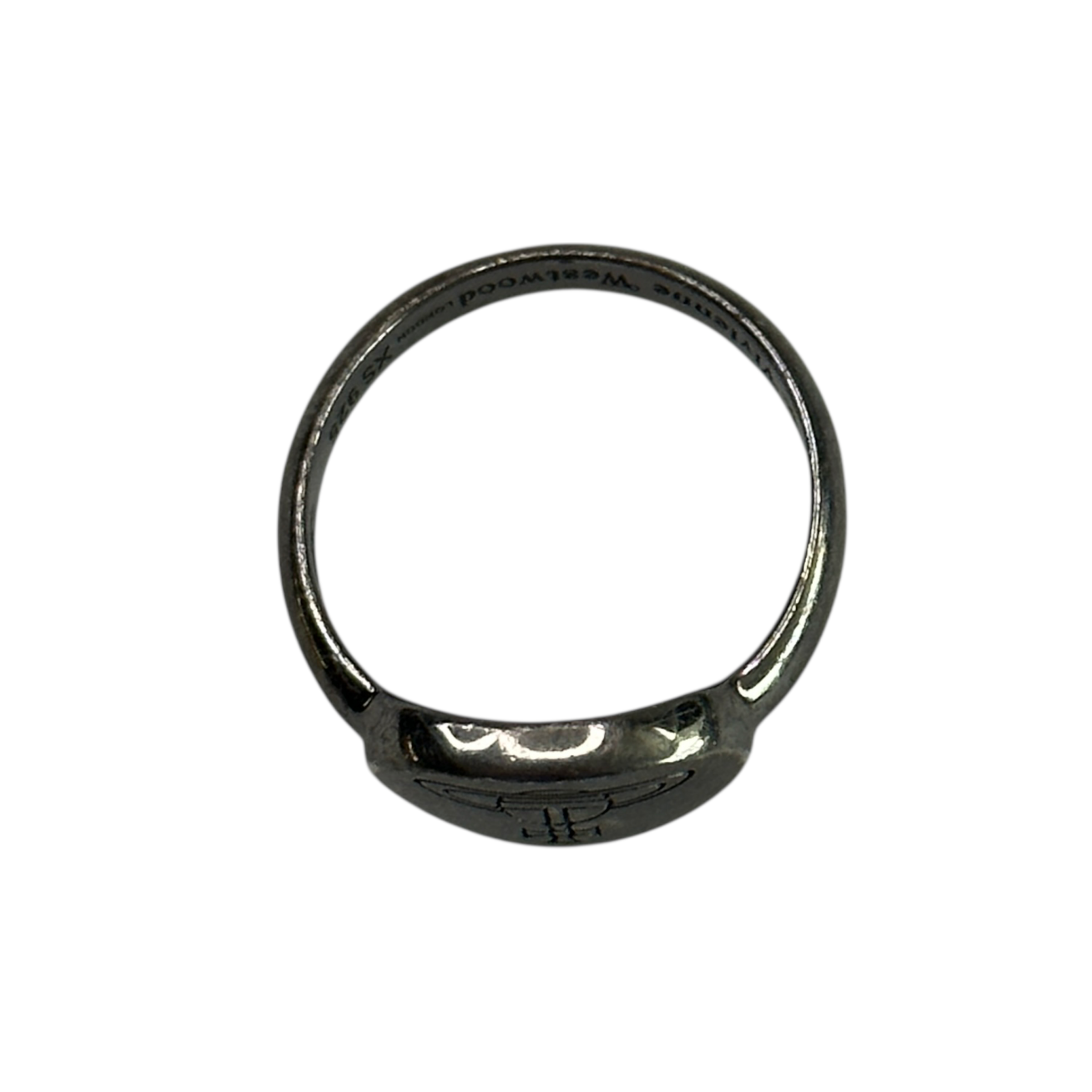 (XS) VIVIENNE WESTWOOD ORB LOGO RING - 925 SILVER