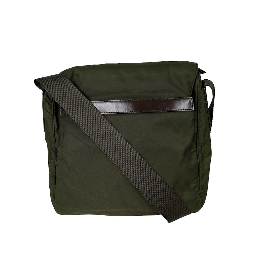 PRADA green nylon crossbody bag (RP839202)