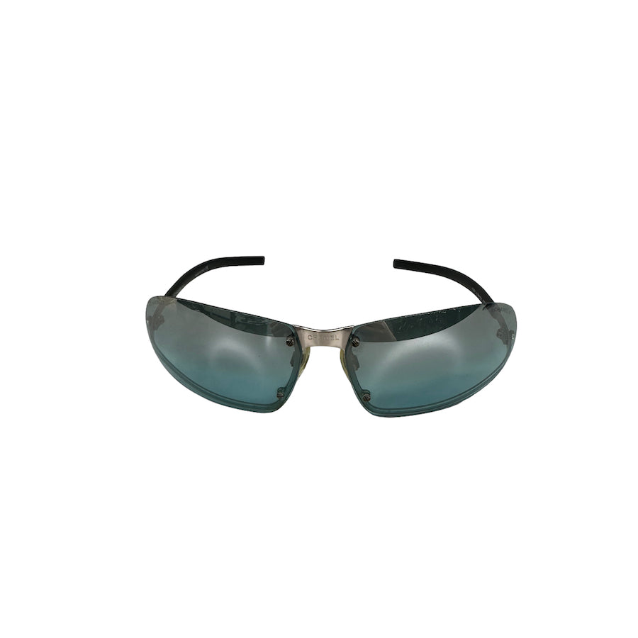 CHANEL C194 SKY BLUE RIMLESS SUNGLASSES