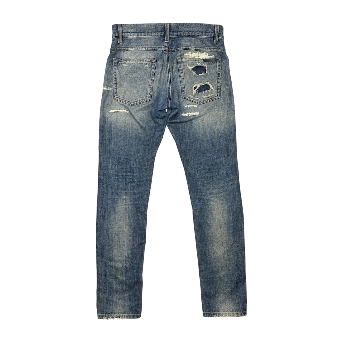 (46) DOLCE & GABBANA 14GOLD DISTRESSED DENIM