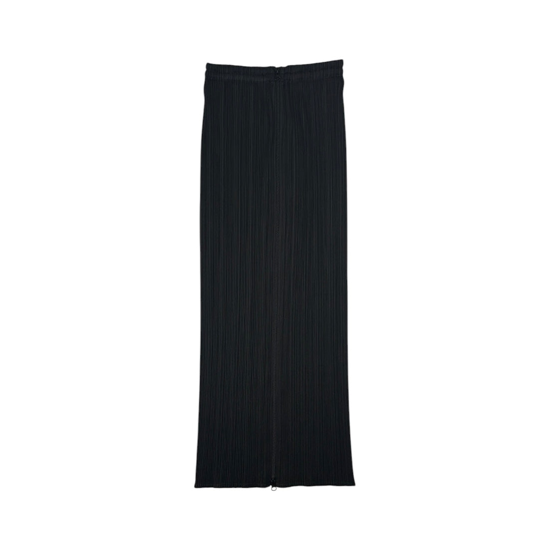 (2) ISSEY MIYAKE PLEATS PLEASE FRONT-ZIP MAXI SKIRT