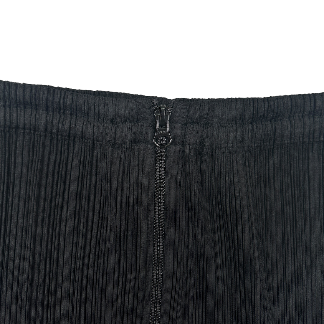 (2) ISSEY MIYAKE PLEATS PLEASE FRONT-ZIP MAXI SKIRT