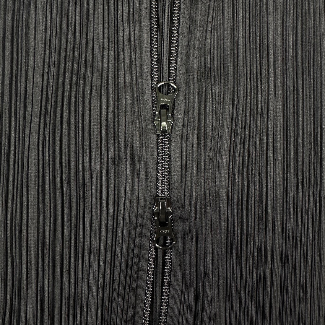 (2) ISSEY MIYAKE PLEATS PLEASE FRONT-ZIP MAXI SKIRT