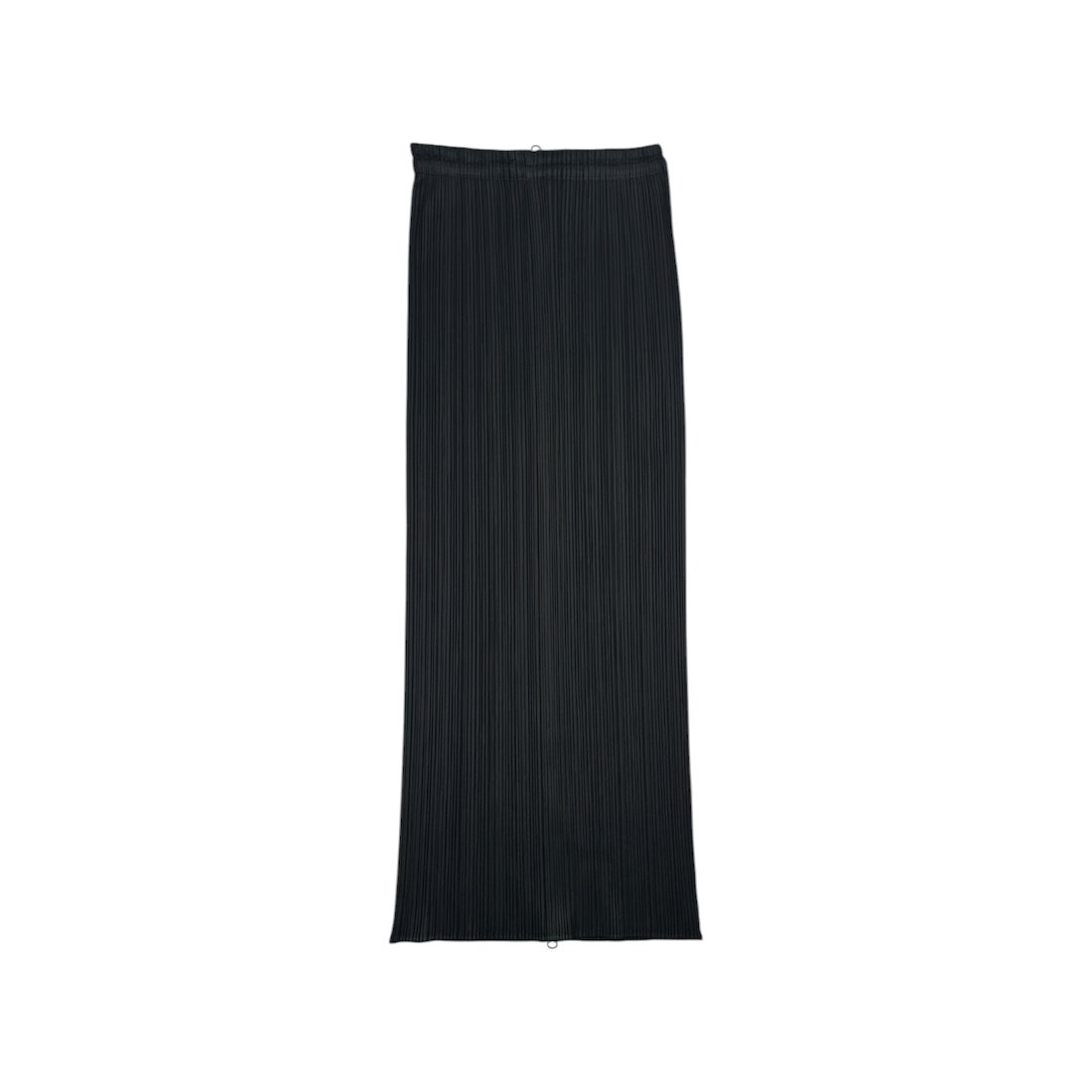 (2) ISSEY MIYAKE PLEATS PLEASE FRONT-ZIP MAXI SKIRT