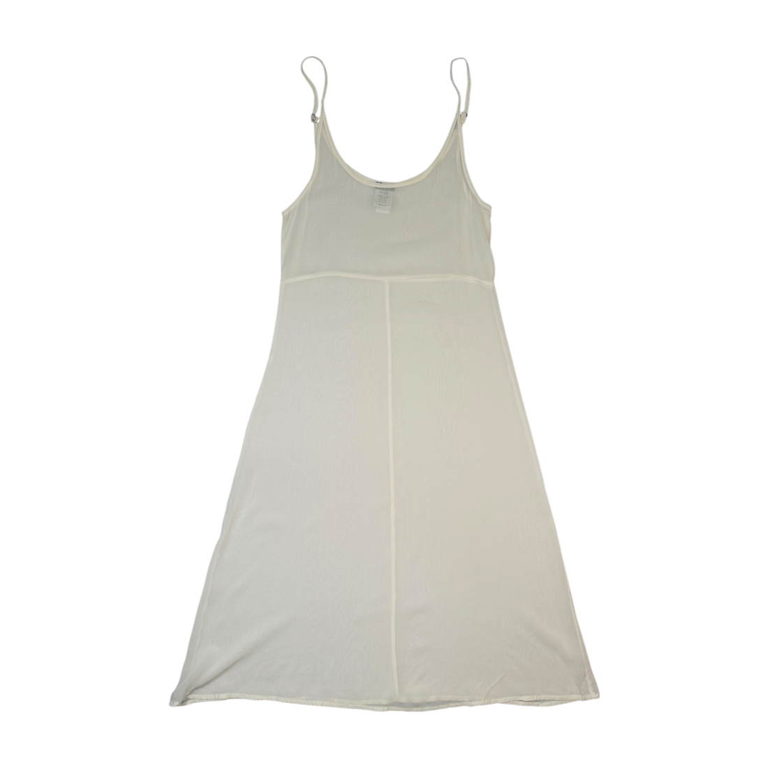 (2) KRISTENSEN DU NORD SILK SHEER DRESS - WHITE