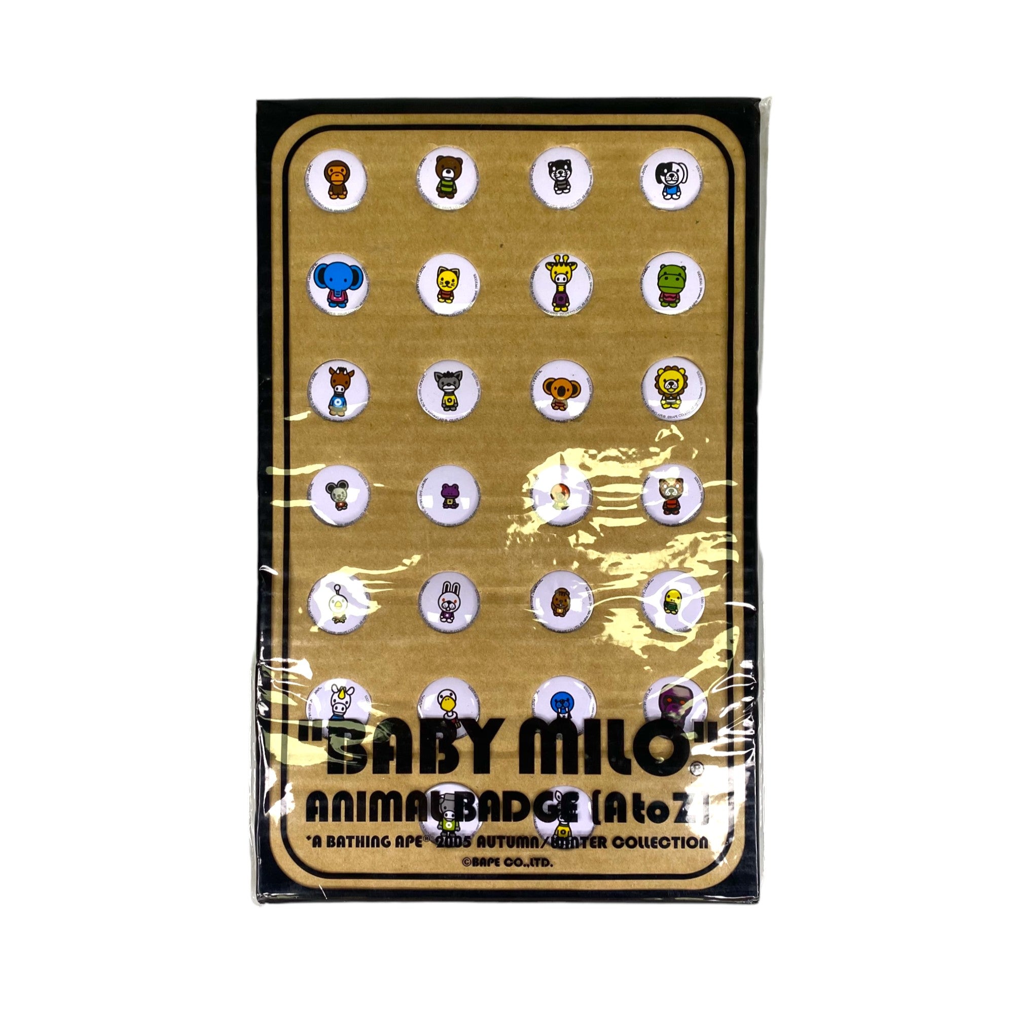 BABY MILO ANIMAL BADGE A TO Z COLLECTION