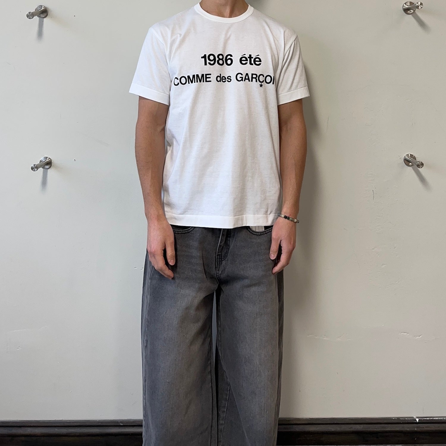 NEW) COMME DES GARÇONS 1986 T-SHIRT - WHITE – Top Floor Gallery