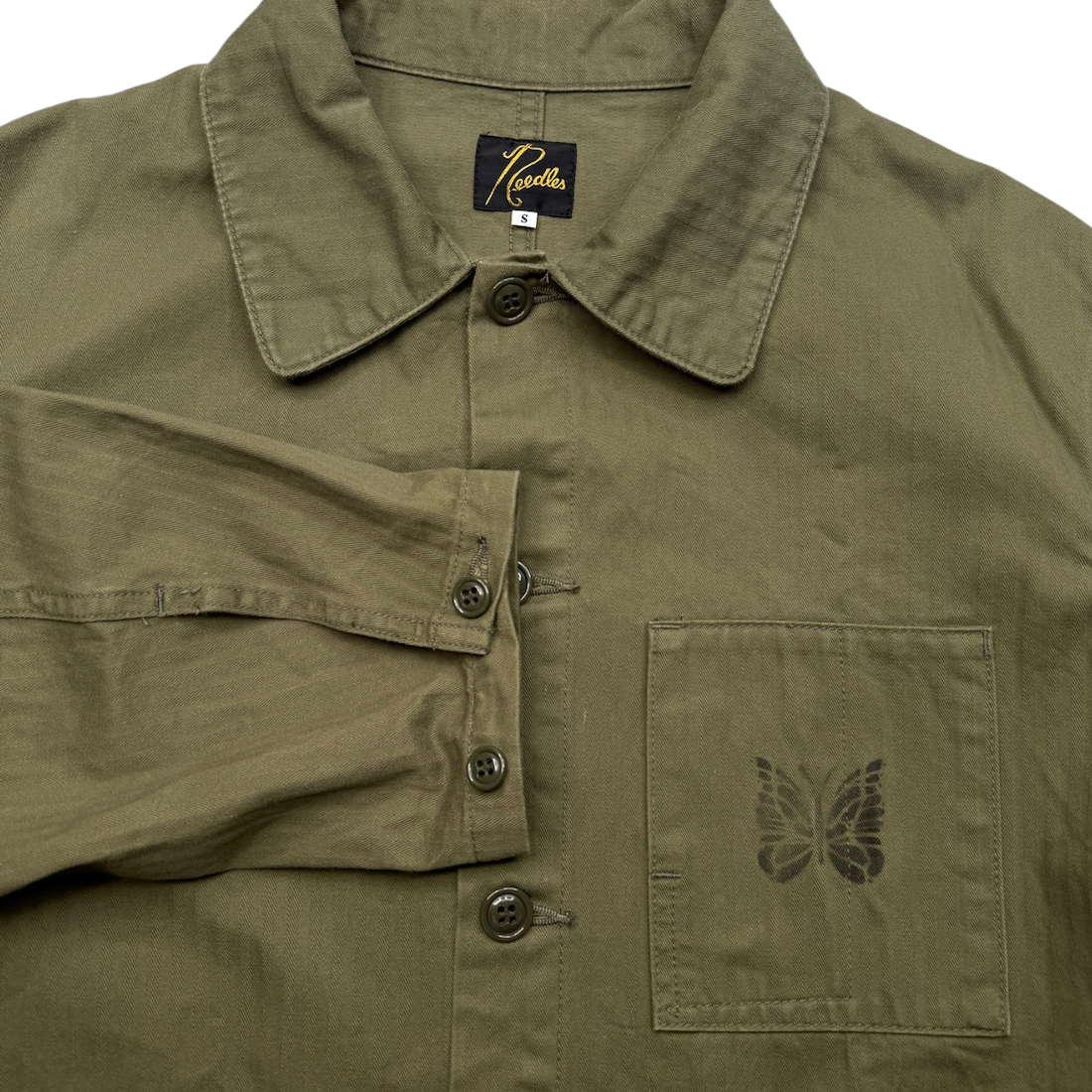 (S) NEEDLES REVERSED SATEEN COVERALL - KHAKI