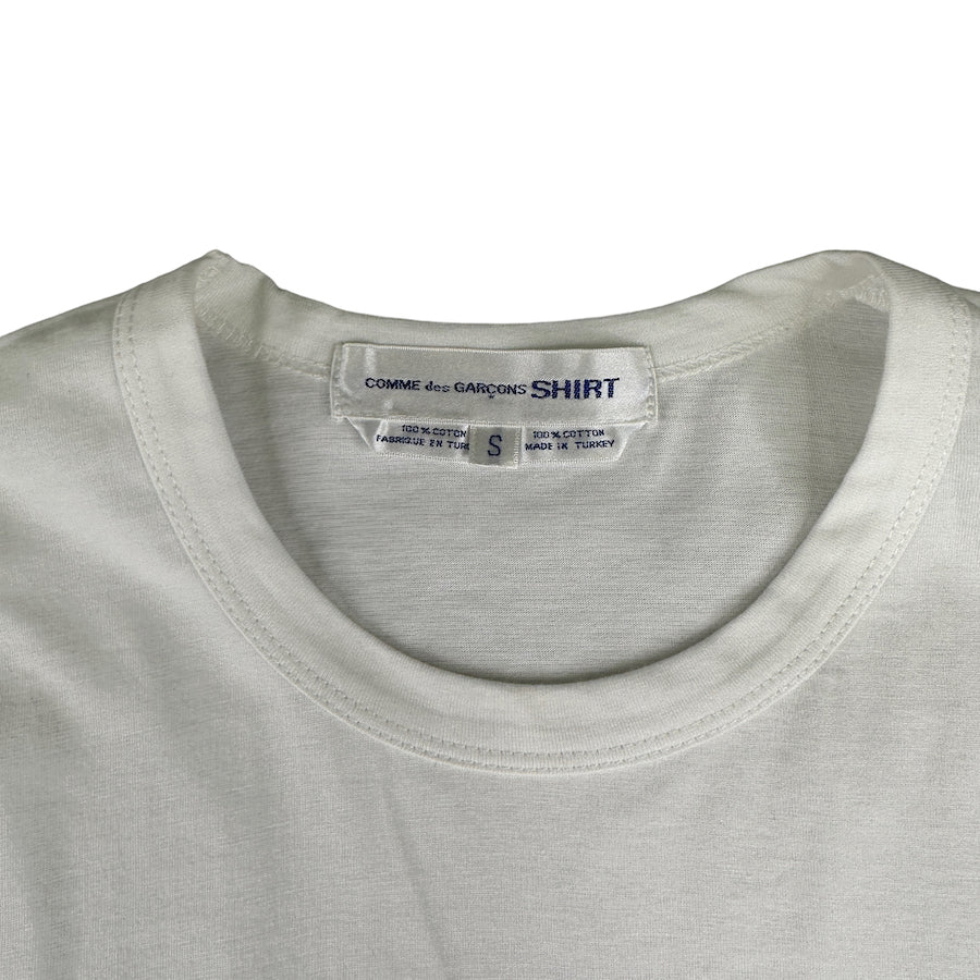 COMME DES GARCONS SHIRT TEE - WHITE
